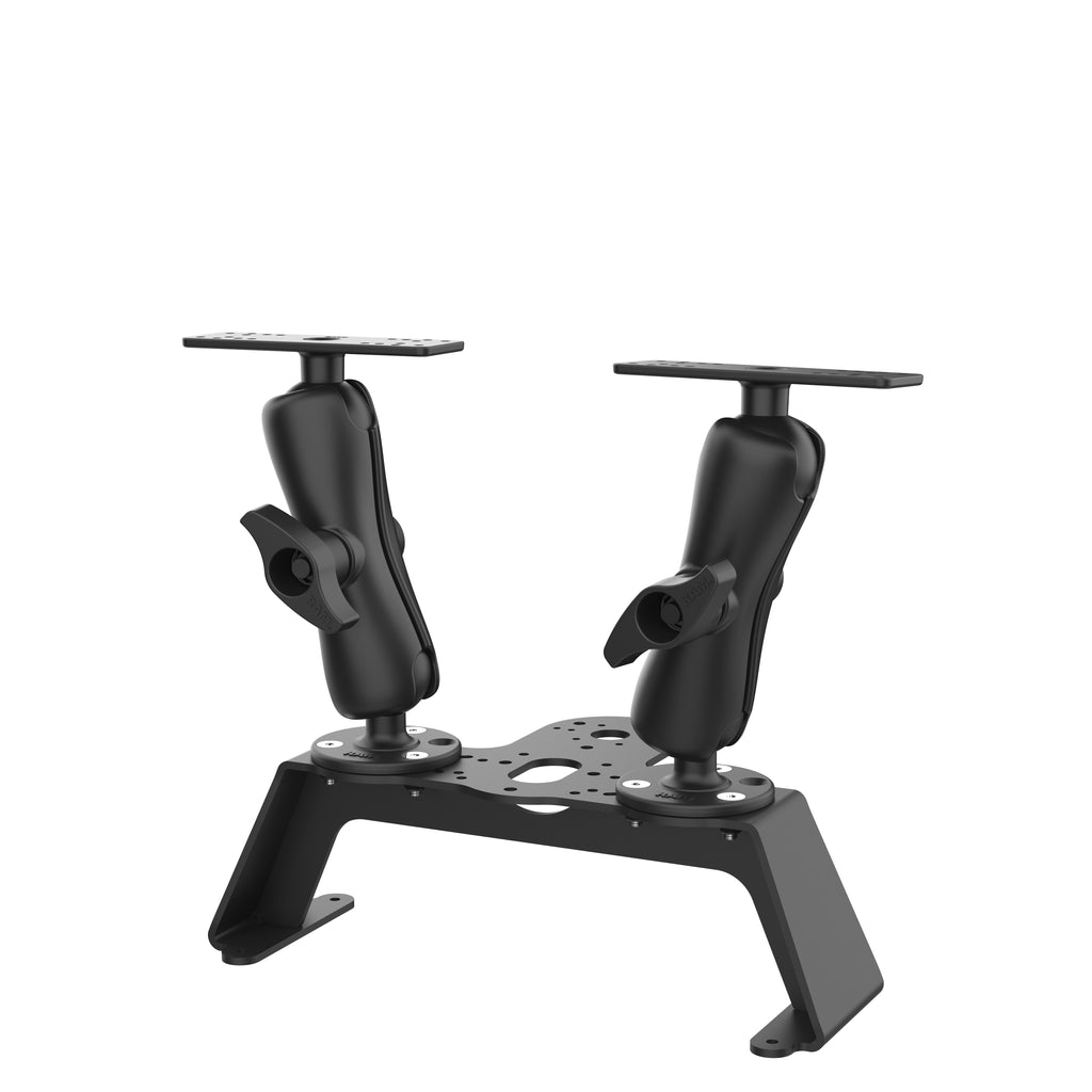 RAM Visvinder Dekset met Dubbele Maritieme Elektronische Montage - RAM Mounts RAM-FF1-D-115-2 afbeelding 2