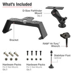 RAM Visvinder Dekset met Dubbele Maritieme Elektronische Montage - RAM Mounts RAM-FF1-D-115-2 afbeelding 5