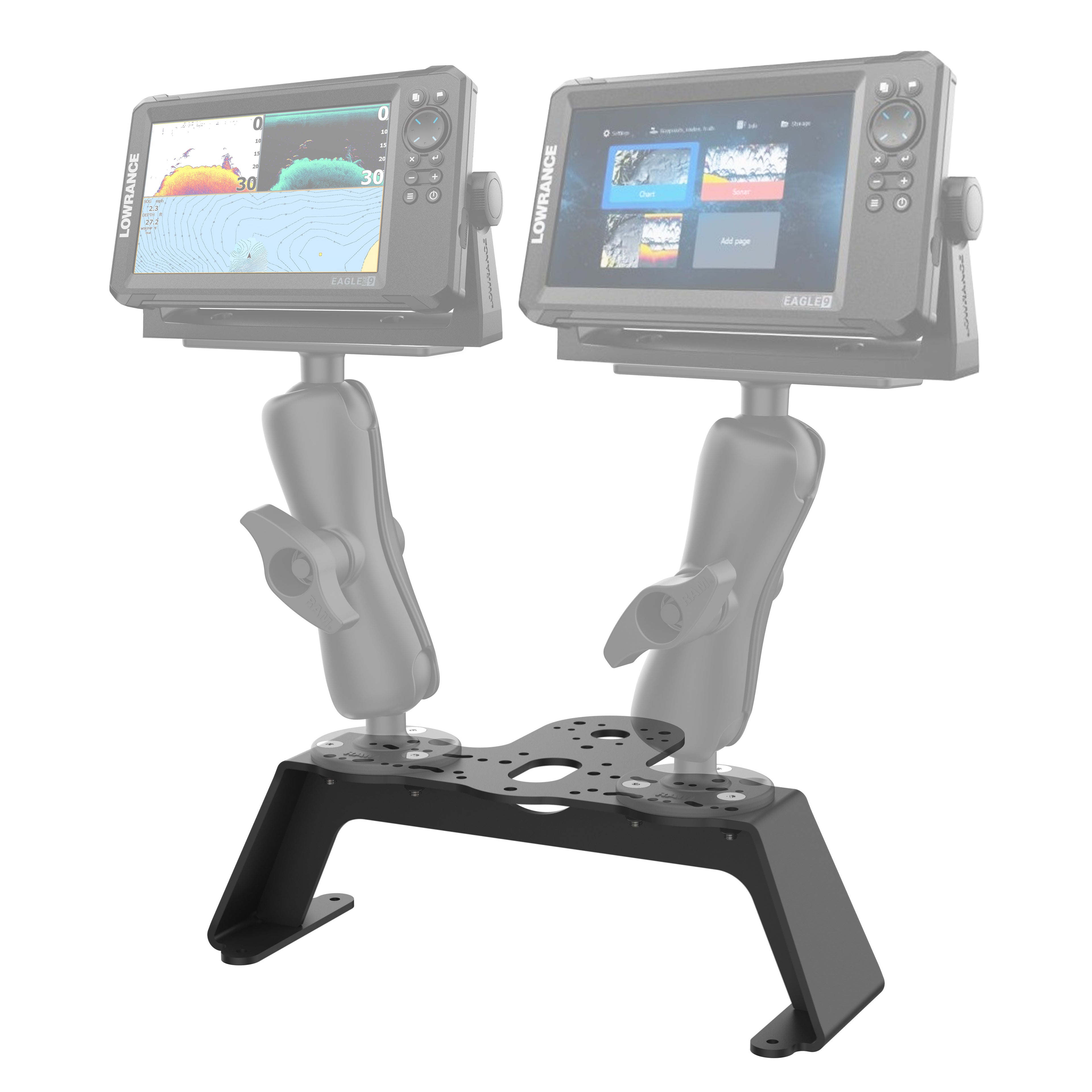 RAM Robuuste Visvinder Dek Montage - RAM Mounts RAM-FF1U afbeelding 2