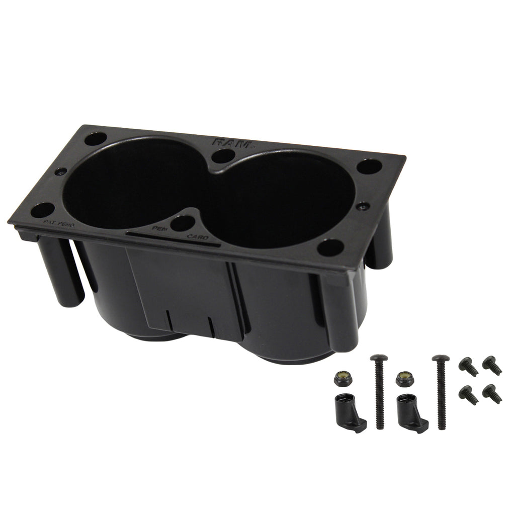 RAM tough box 4 vul dual bekerhouders - RAM Mounts RAM-FP-CUP1F