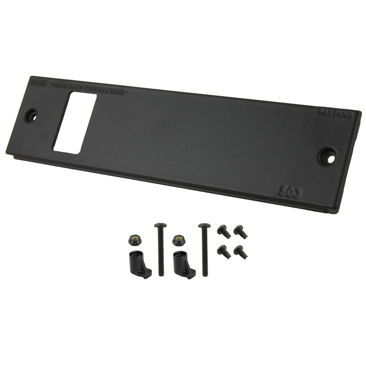 RAM Tough-Box™ 2" gezichtplaat met één schakelaar poort - RAM Mounts RAM-FP2-S1L-0830-1450 afbeelding 1