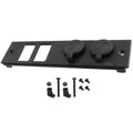 RAM tough box 2 gezichtsplaat met twee schakelaarpoorten en 12v contactdozen - RAM Mounts RAM-FP2-S2L-0830-1450-CIG2