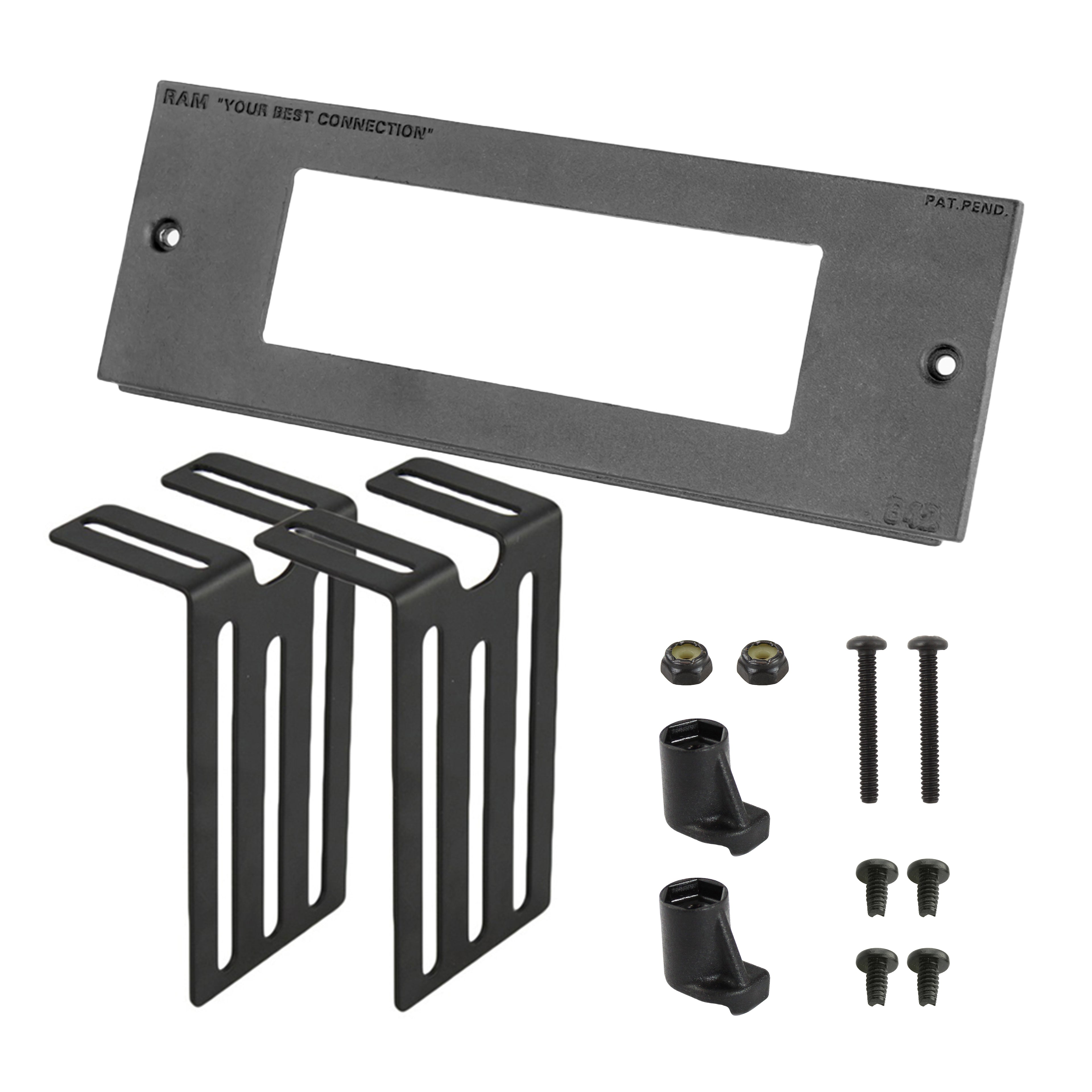 RAM Tough-Box™ 3" Aangepaste voorzijde voor 5,19" x 1,63" apparaten - RAM Mounts RAM-FP3-5190-1630 afbeelding 1