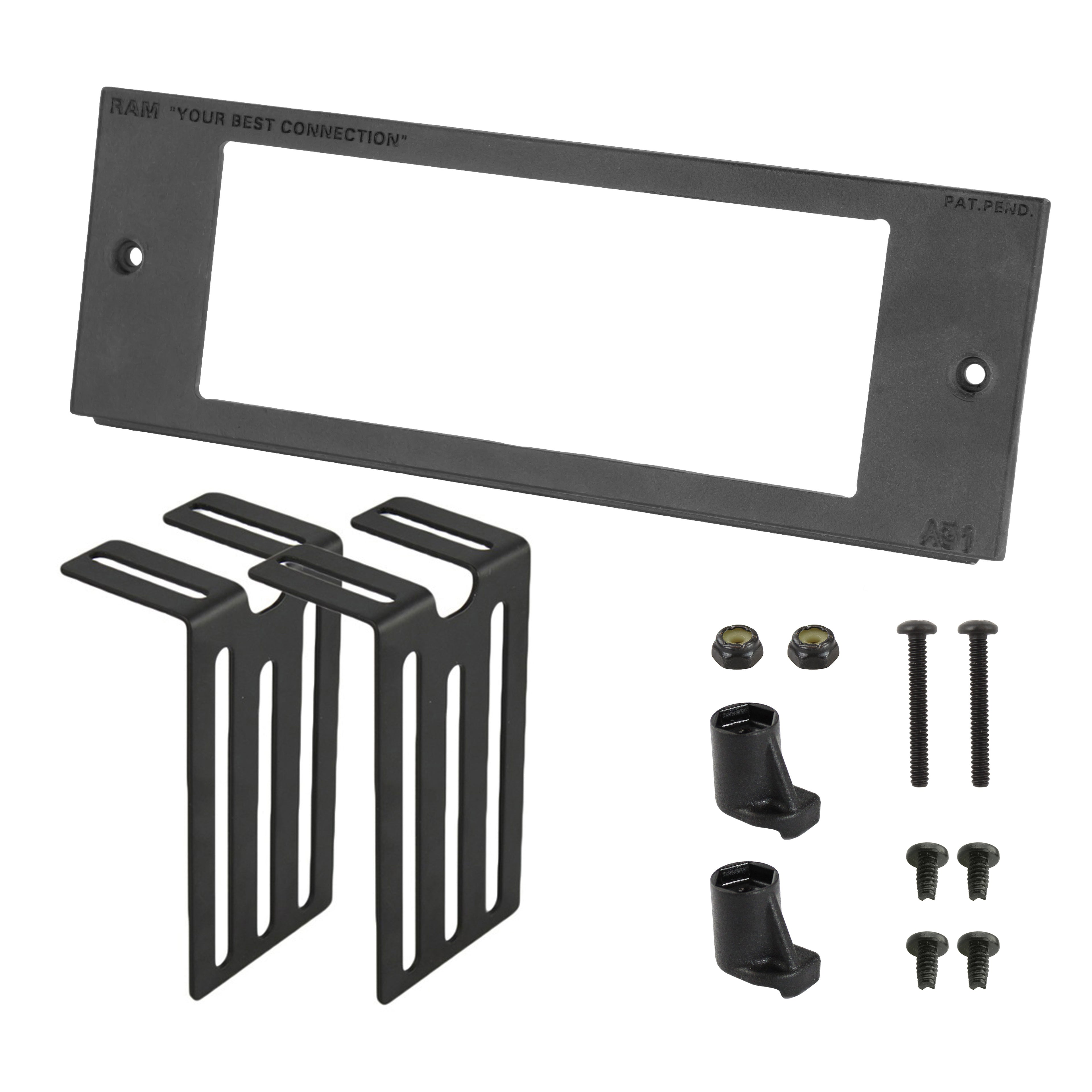 RAM Tough-Box™ 3" Aangepaste Voorplaat voor 6" x 2.25" Apparaten - RAM Mounts RAM-FP3-6000-2250 afbeelding 1