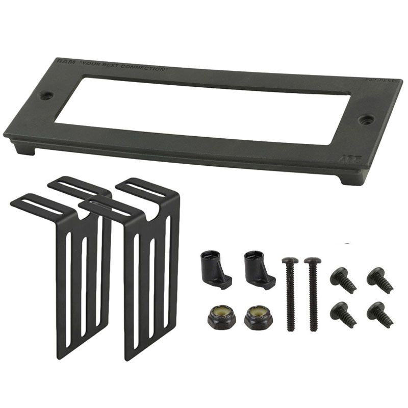 RAM Tough-Box™ 3" Aangepaste frontplaat voor 6,5" x 1,77" apparaten - RAM Mounts RAM-FP3-6500-1770 afbeelding 1