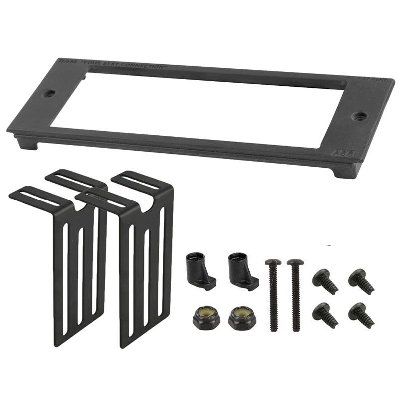 RAM Tough-Box™ 3" Aangepaste Frontplaat voor 6,5" x 2,44" Apparaten - RAM Mounts RAM-FP3-6500-2440 afbeelding 1
