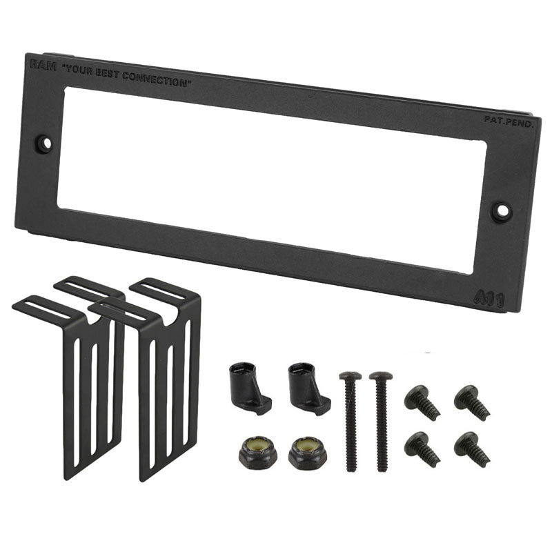 RAM tough box 3 aangepaste frontplaat voor 7 x 2 apparaten - RAM Mounts RAM-FP3-7000-2000