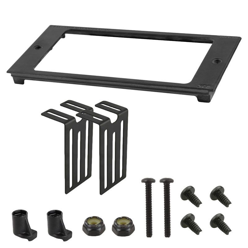RAM Tough-Box™ 4" Aangepaste Frontplaat voor 6.54" x 3.44" apparaten - RAM Mounts RAM-FP4-6540-3440 afbeelding 1