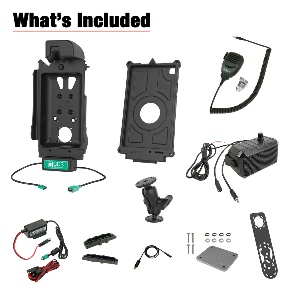 GDS® Tough-Dock™ Universele PTT Voertuigbundel voor Tab A7 Lite 8.7 - RAM Mounts RAM-GDS-101B2-SAM80-PTT1U afbeelding 3