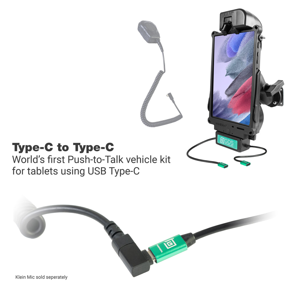 GDS® Uni-Conn™ Voertuigbundel + Enkele USB-C voor Samsung Tab A7 Lite 8.7 - RAM Mounts RAM-GDS-101B2-SAM80C-C-V7CU afbeelding 2