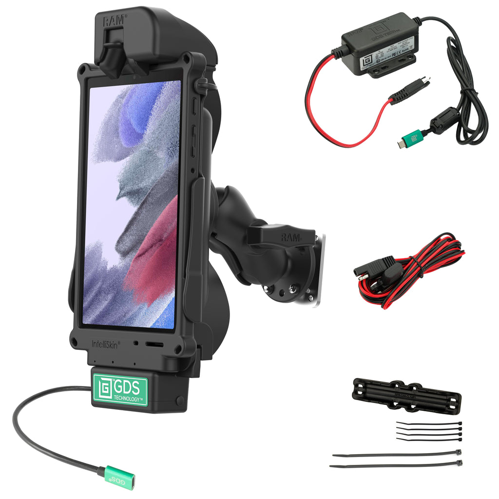 GDS tough dock voertuigbundel voor Samsung tab A7 lite 87 - RAM Mounts RAM-GDS-101B2-SAM80CP-V7CU