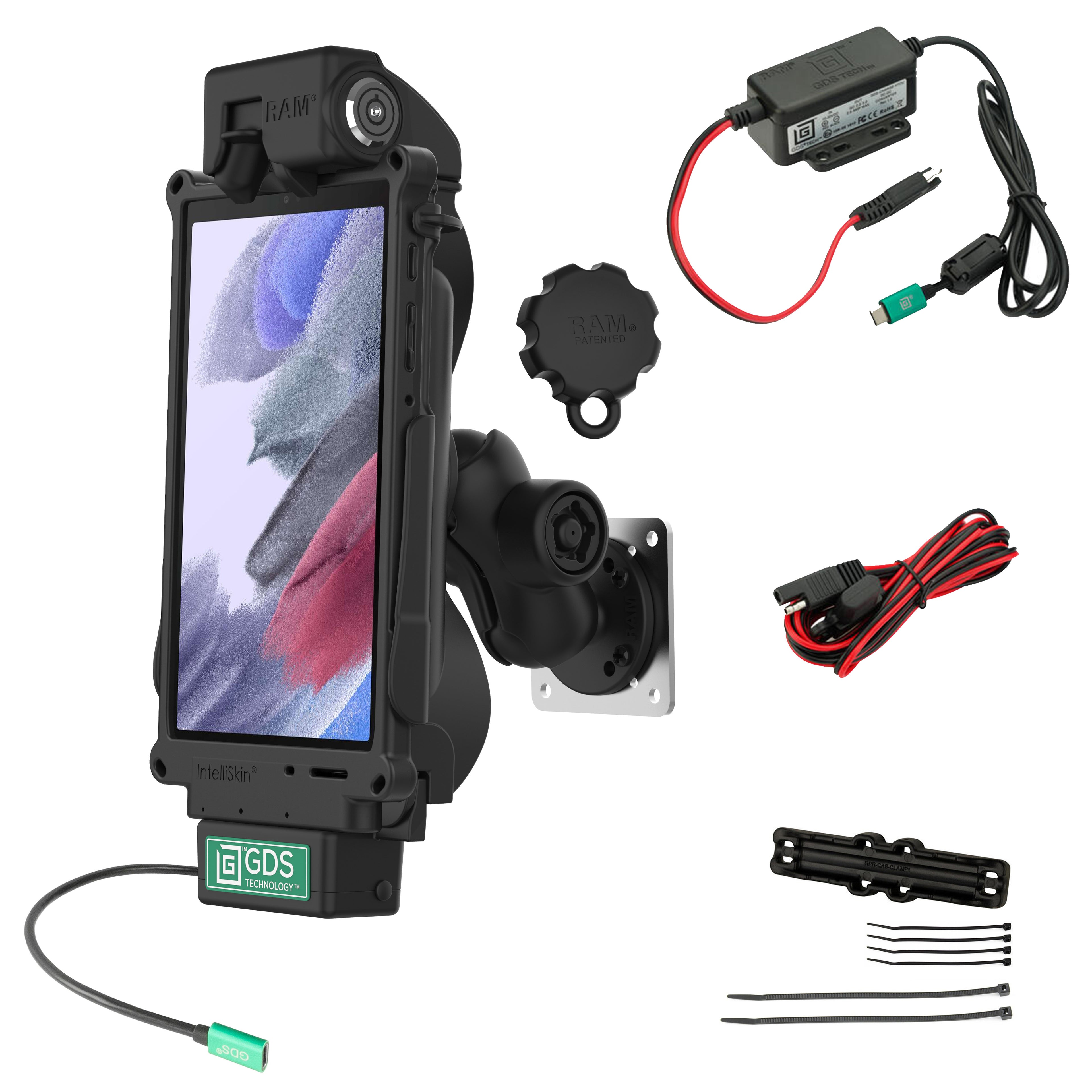 GDS® Tough-Dock™ vergrendelingsbundel voor Samsung Tab A7 Lite 8.7" - RAM Mounts RAM-GDS-101LB2-SAM80CP-V7CU afbeelding 1