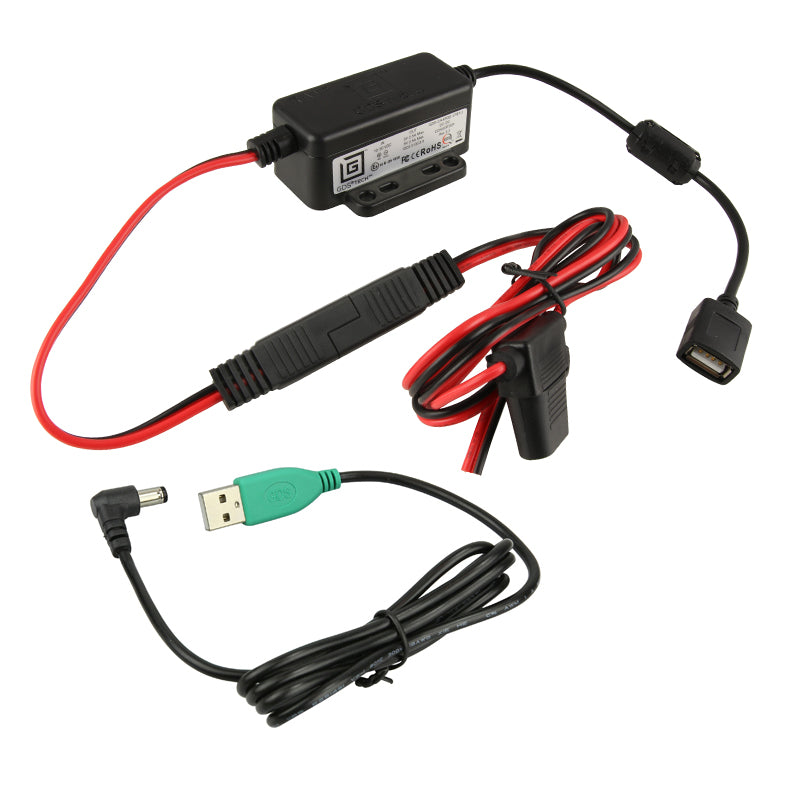 GDS modulair 10 30v hardwire lader met USB a naar dc kabel - RAM Mounts RAM-GDS-CHARGE-M55-V7B1U