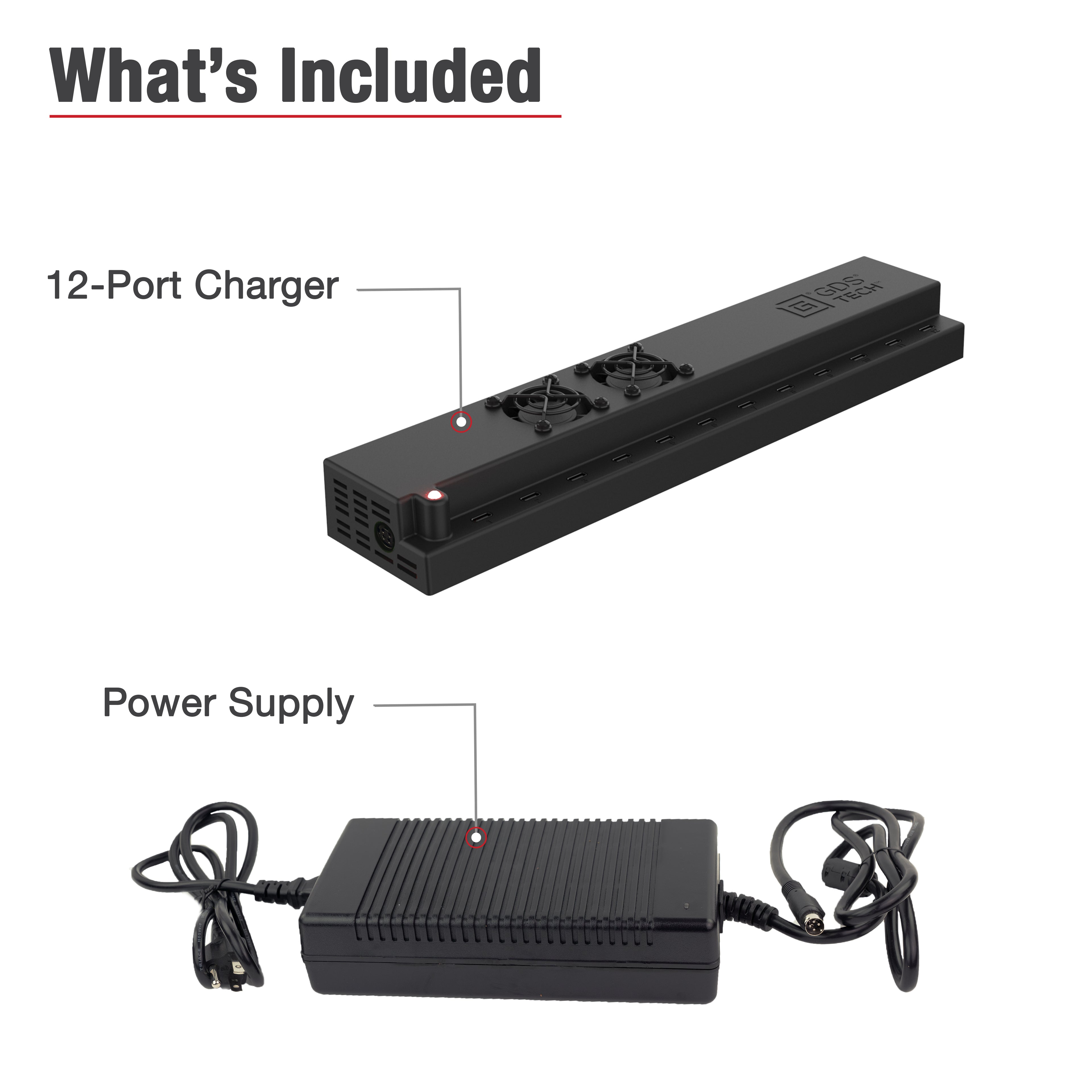 GDS® 12-Port 300W USB-C Power Delivery Wandlader - RAM Mounts RAM-GDS-CHARGE-USBC-12 afbeelding 4