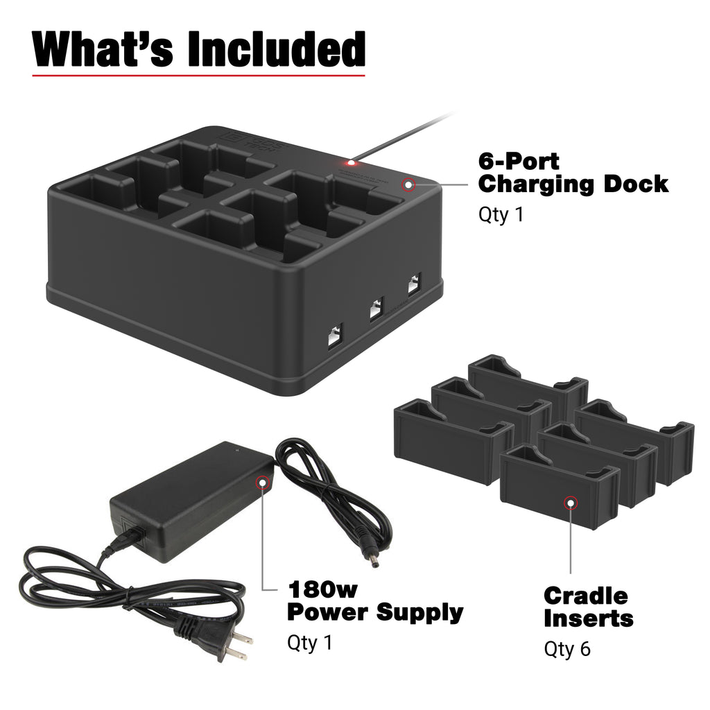 GDS® 6-poorts stroom + RJ45-dock voor handhelds met IntelliSkin® - RAM Mounts RAM-GDS-DOCK-6G15P-RJ45 afbeelding 7