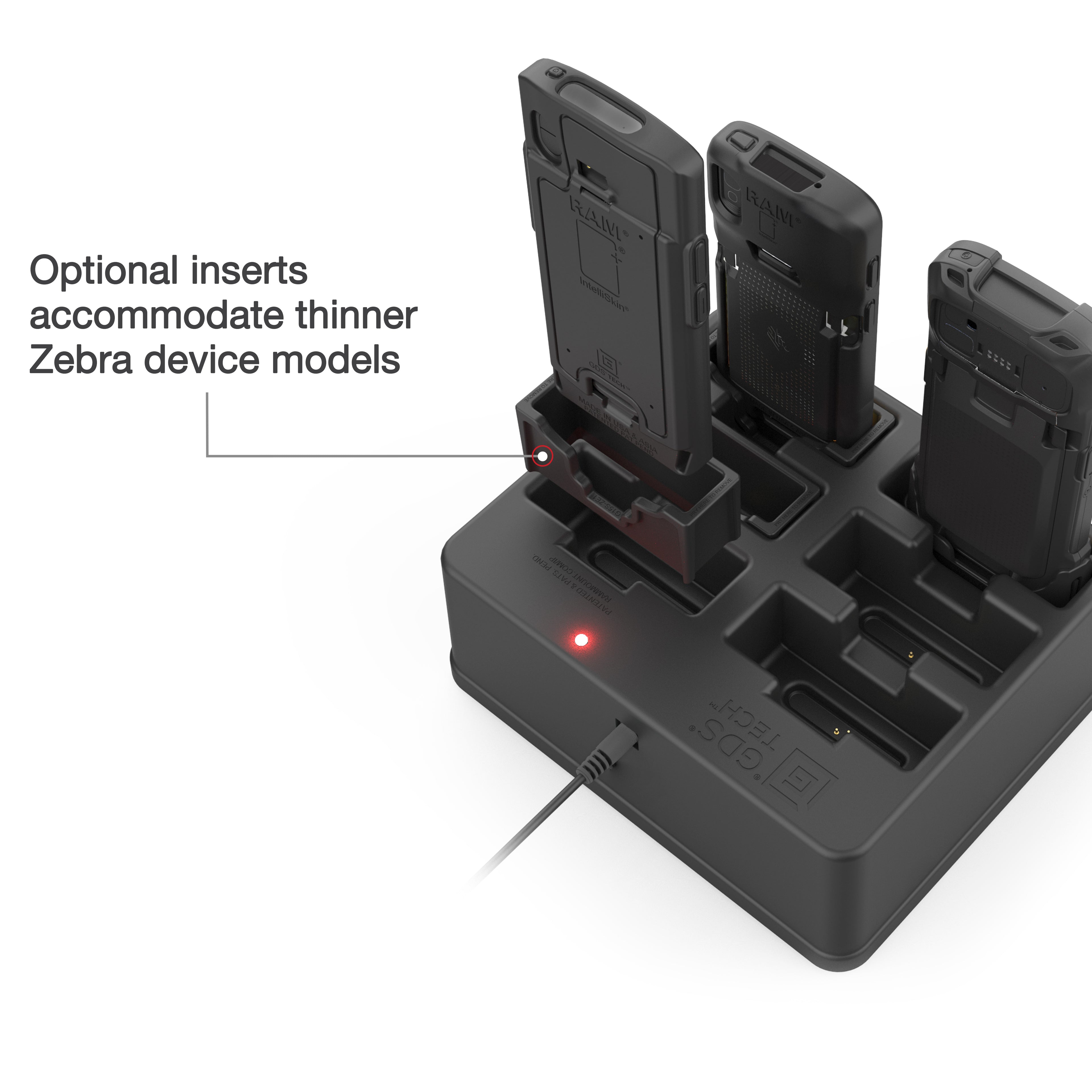GDS® 6-Poort Gevoede Dock voor Handhelds met IntelliSkin® - RAM Mounts RAM-GDS-DOCK-6G15P afbeelding 3