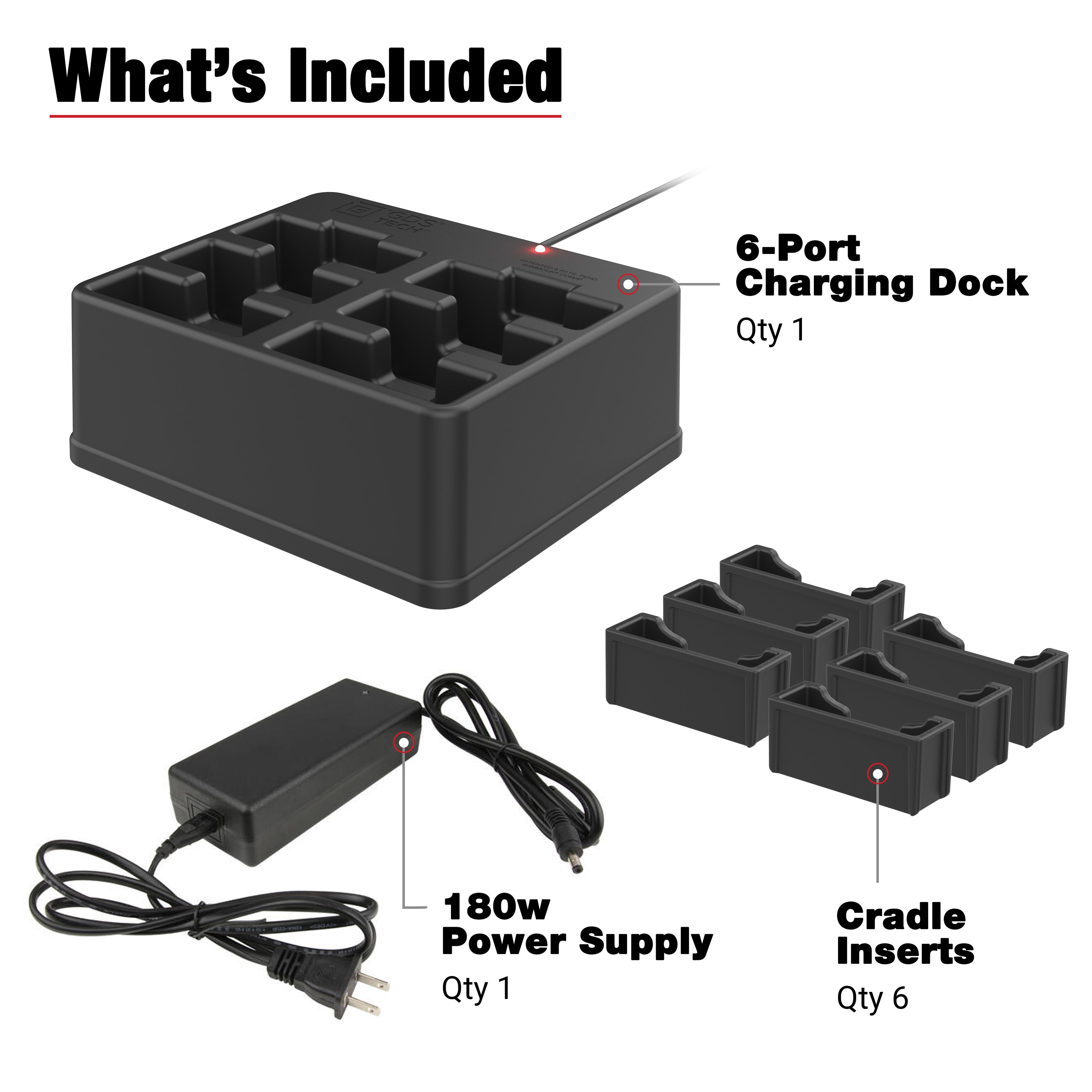 GDS® 6-Poort Gevoede Dock voor Handhelds met IntelliSkin® - RAM Mounts RAM-GDS-DOCK-6G15P afbeelding 5