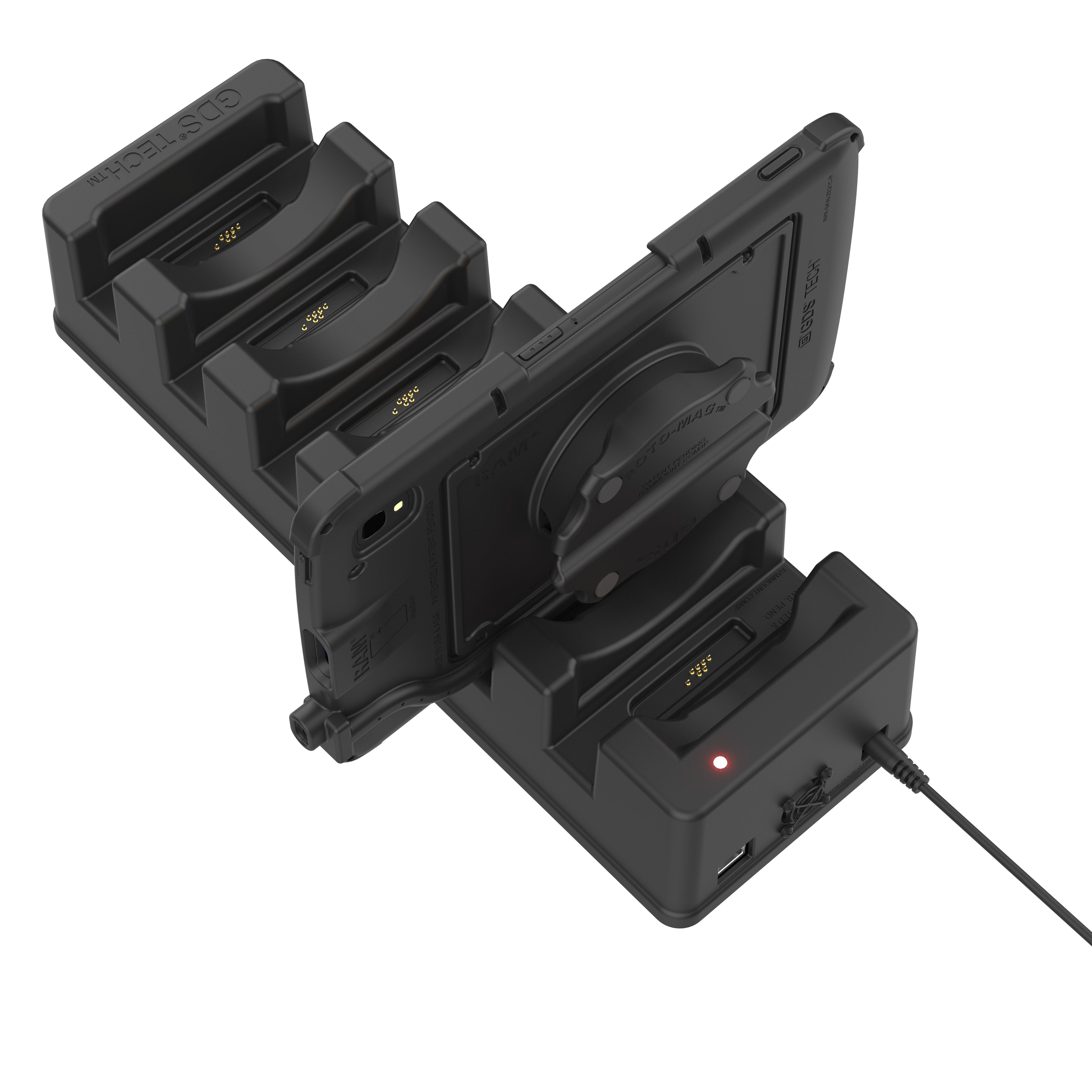 GDS® 6-Port Power + Enkele RJ45 Dock voor Tablets met IntelliSkin® - RAM Mounts RAM-GDS-DOCK-6G16-SW1 afbeelding 5