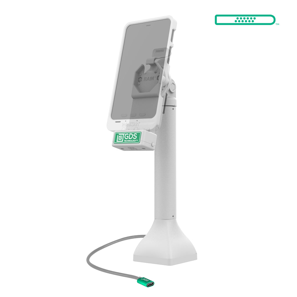 GDS® Uni-Conn™ 35,56 cm (14") Pedestal Dock met oplaadfunctie via USB-C - Grijs - RAM Mounts RAM-GDS-DOCK-D11-14-U1C-GRY afbeelding 2