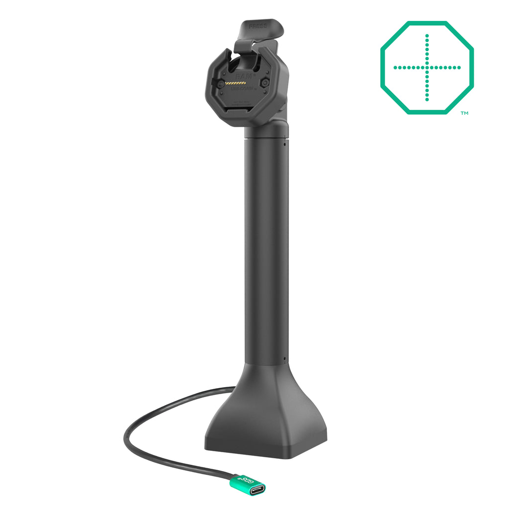 GDS uni conntrade 3556 cm 14 pedestal dock met oplaadfunctie via USB-C - RAM Mounts RAM-GDS-DOCK-D11-14-U3C