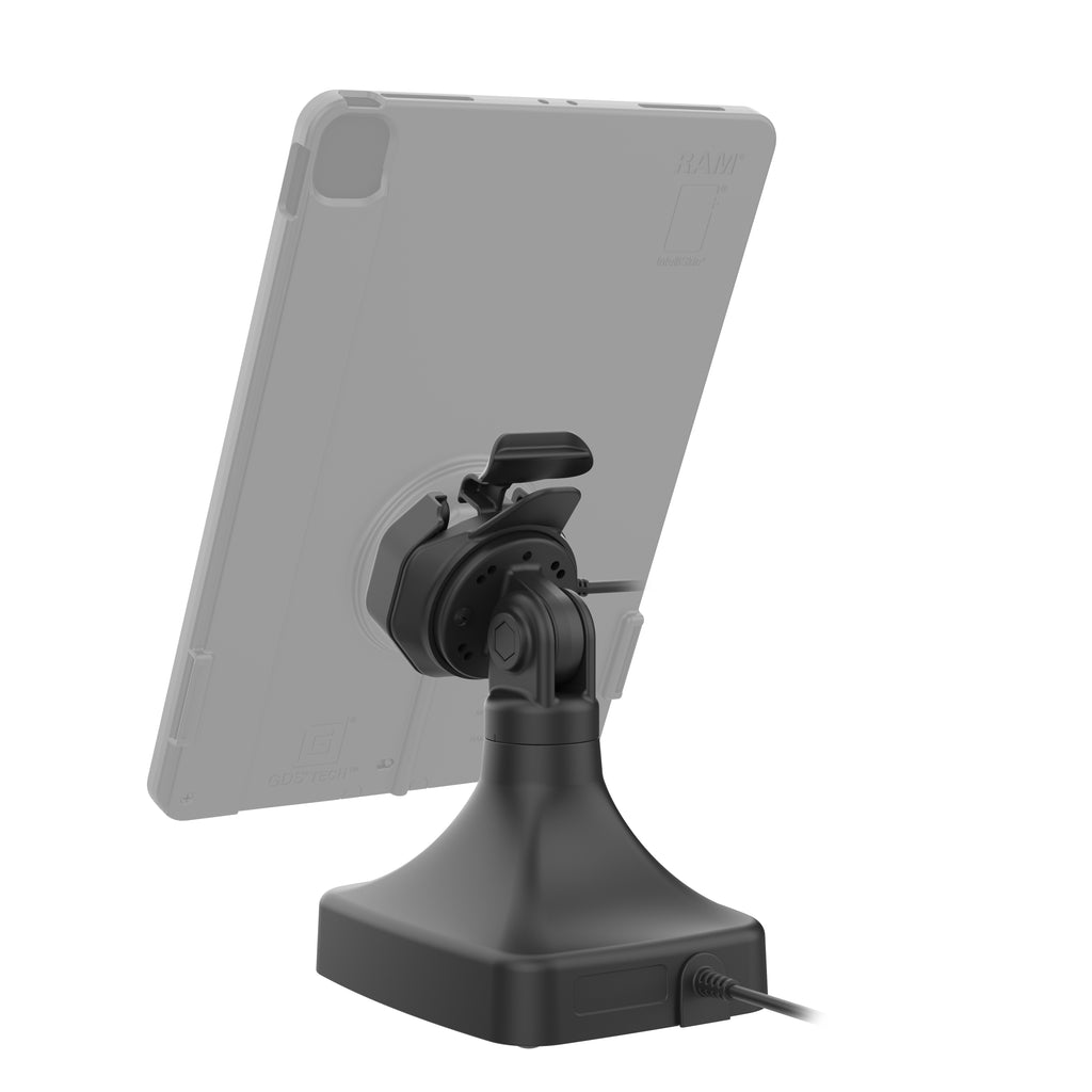 GDS® Uni-Conn™ Kantel- en Draai Kiosk Dock met oplaadfunctie via USB-C - RAM Mounts RAM-GDS-DOCK-D14-U3C afbeelding 4