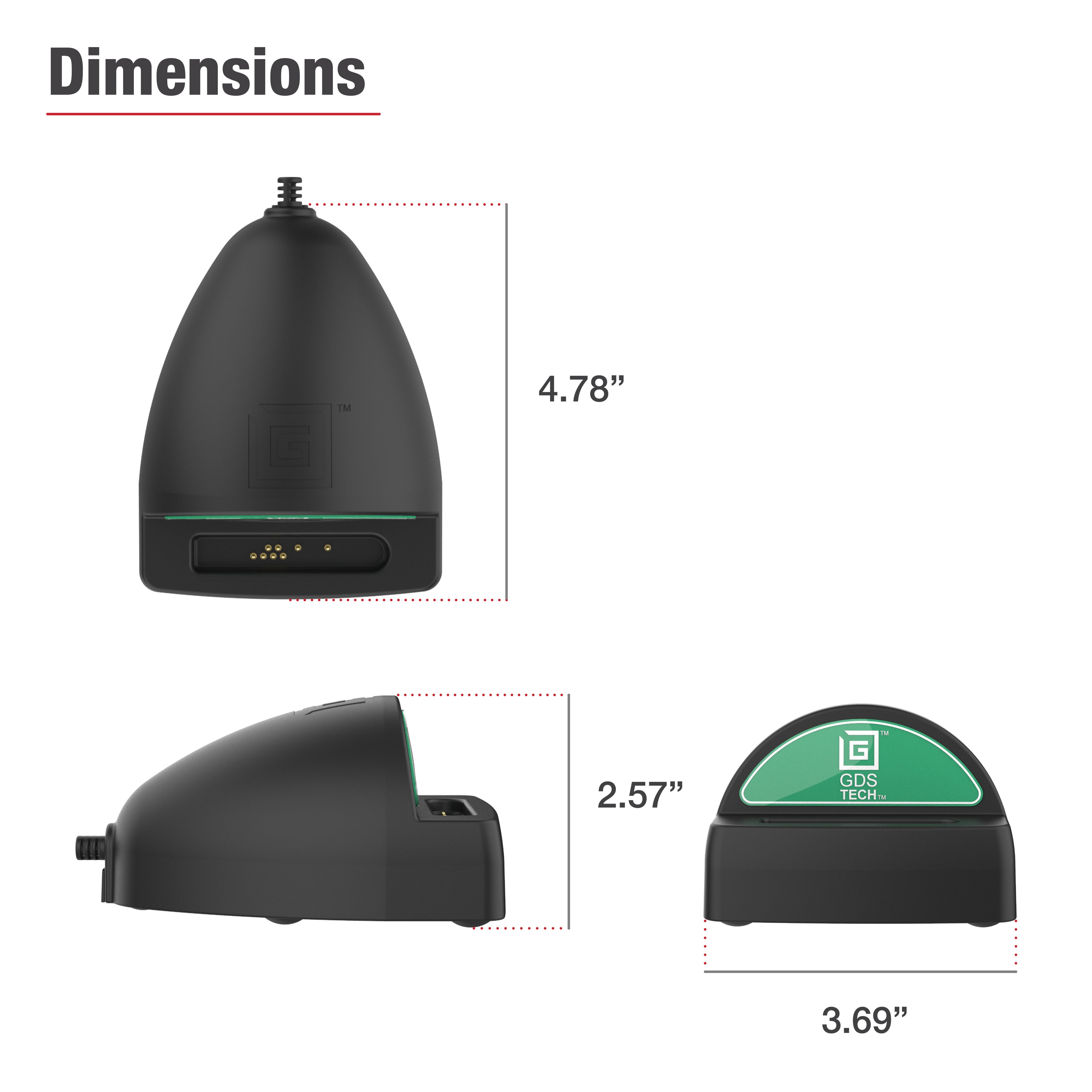 GDS® Desktop Oplaadstation met USB-C 2.0 oplaadfunctie - Grote Tablets - RAM Mounts RAM-GDS-DOCK-D9U afbeelding 3