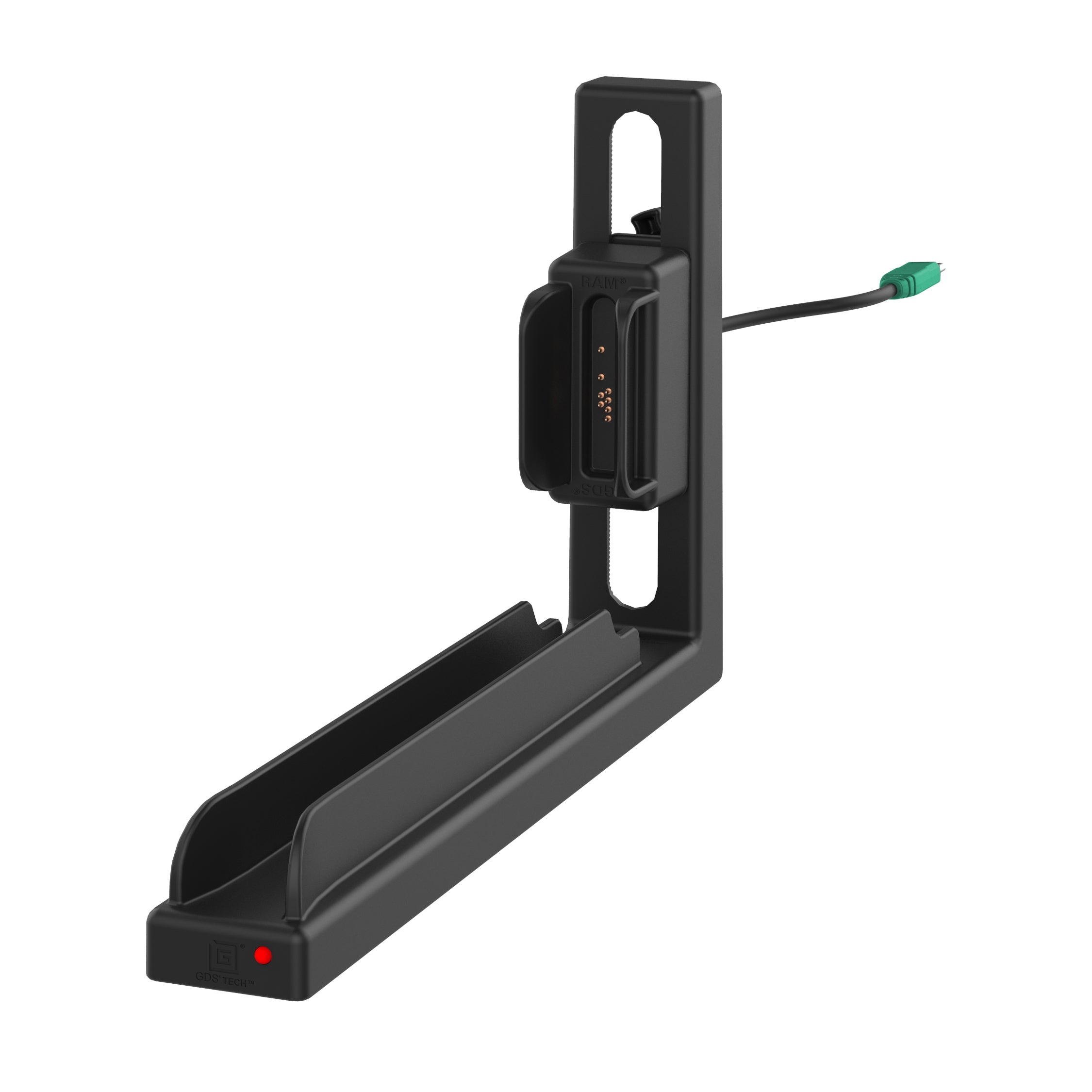 GDS slide dock met power delivery drill down base - RAM Mounts RAM-GDS-DOCK-G7-8-NGU