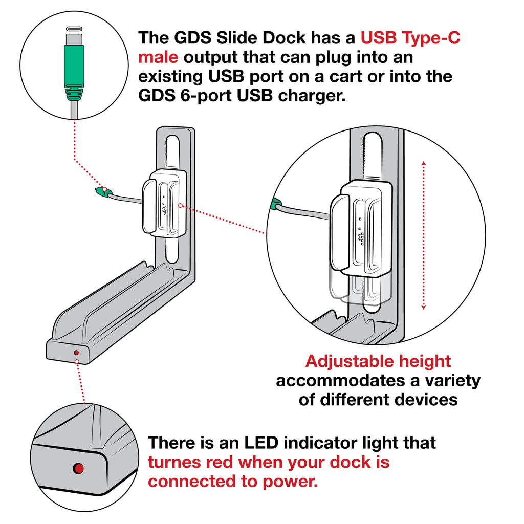 GDS® Slide Dock™ met Power Delivery & Drill Down Base - RAM Mounts RAM-GDS-DOCK-G7-8-NGU afbeelding 5
