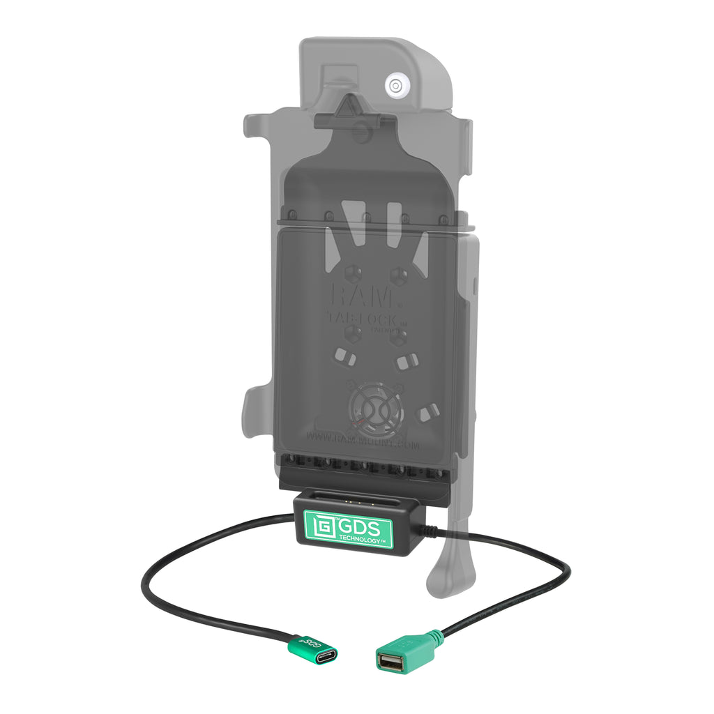 GDS® Power + Enkele USB-A Dock Cup voor IntelliSkin® Next Gen Tablets - RAM Mounts RAM-GDS-DOCK-V10PDU afbeelding 2