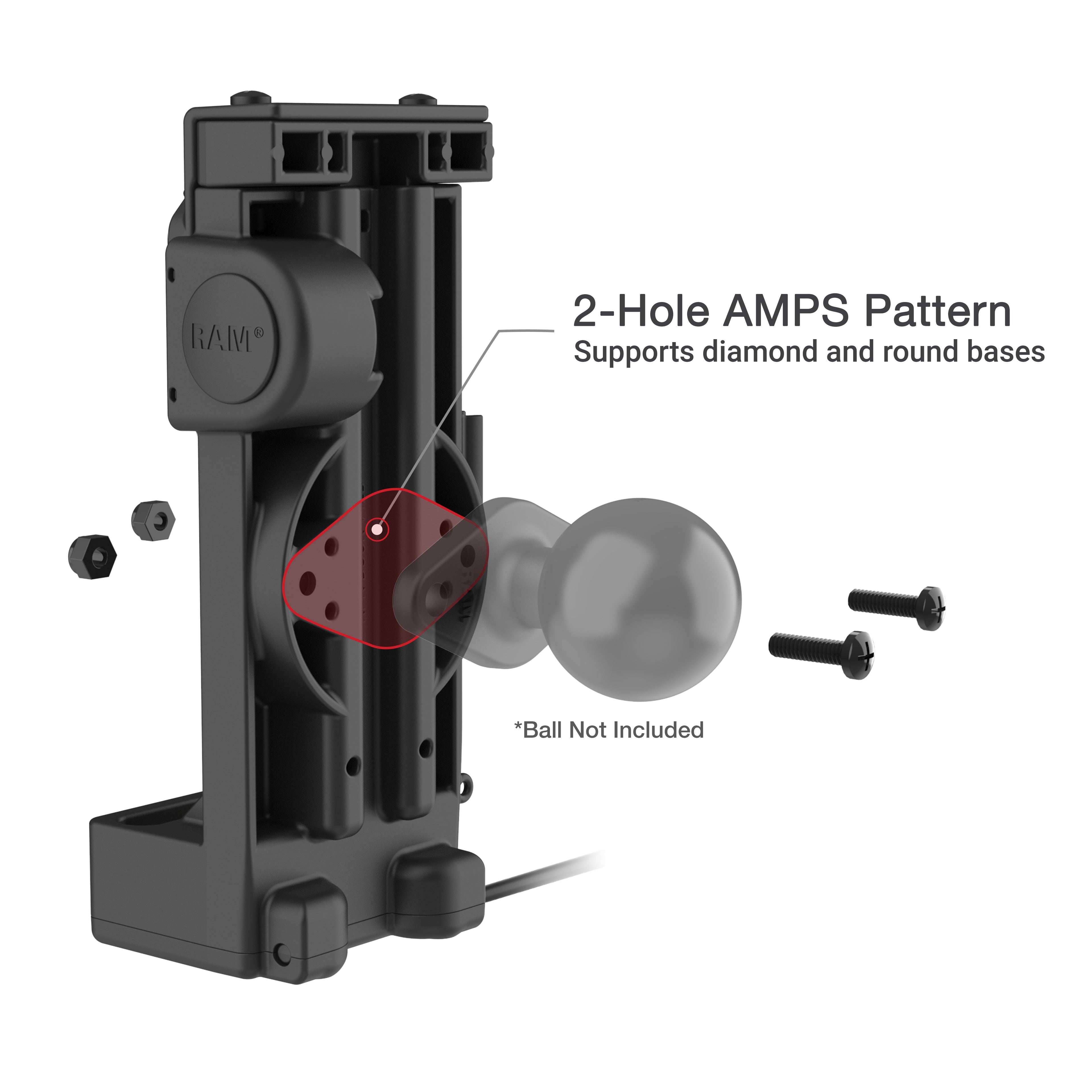 GDS® Uni-Conn™ Veerbelaste Geactiveerde Dock - Verwarmde Pinnen - RAM Mounts RAM-GDS-DOCK-V12-U1CPHU afbeelding 5