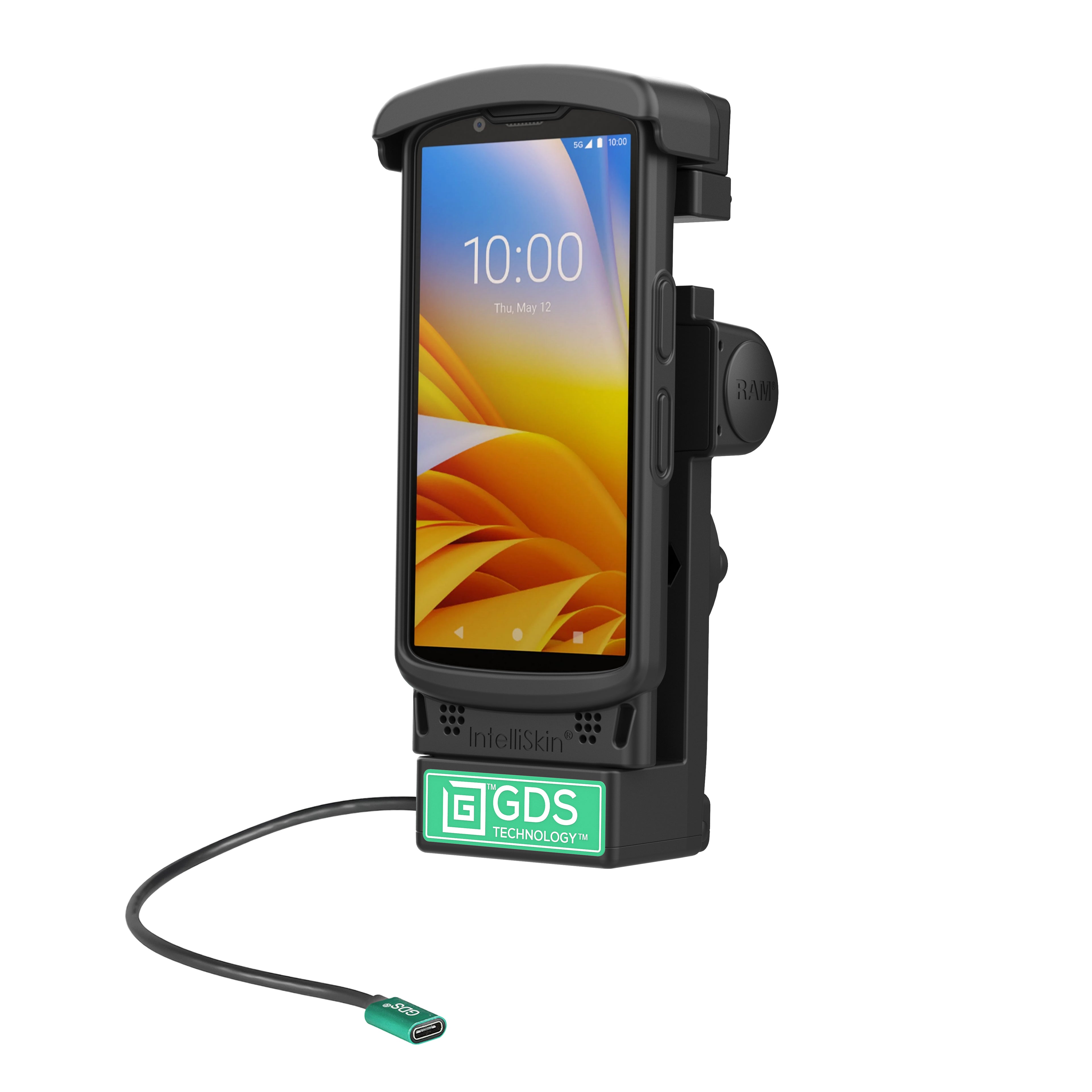 GDS aangedreven dock voor zebra TC2X TC5X - RAM Mounts RAM-GDS-DOCK-V12-ZE2434CPU