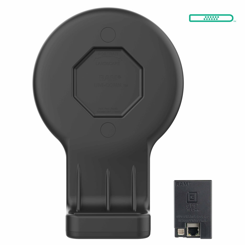 GDS® Uni-Conn™ Wand Dock met Magnetische Ontvanger & PoE - RAM Mounts RAM-GDS-DOCK-W3-POE afbeelding 1