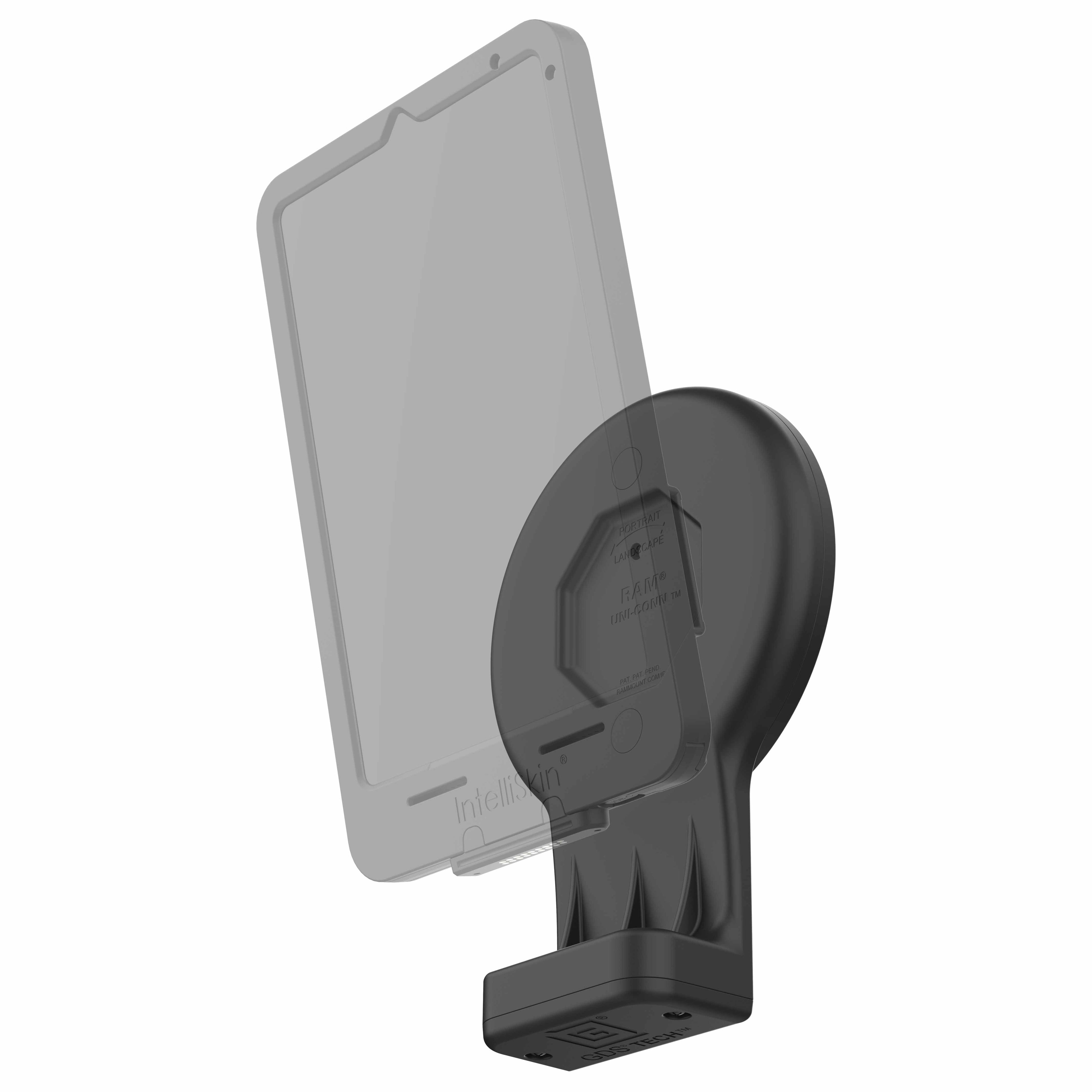 GDS® Uni-Conn™ Wand Dock met Magnetische Ontvanger & PoE - RAM Mounts RAM-GDS-DOCK-W3-POE afbeelding 2
