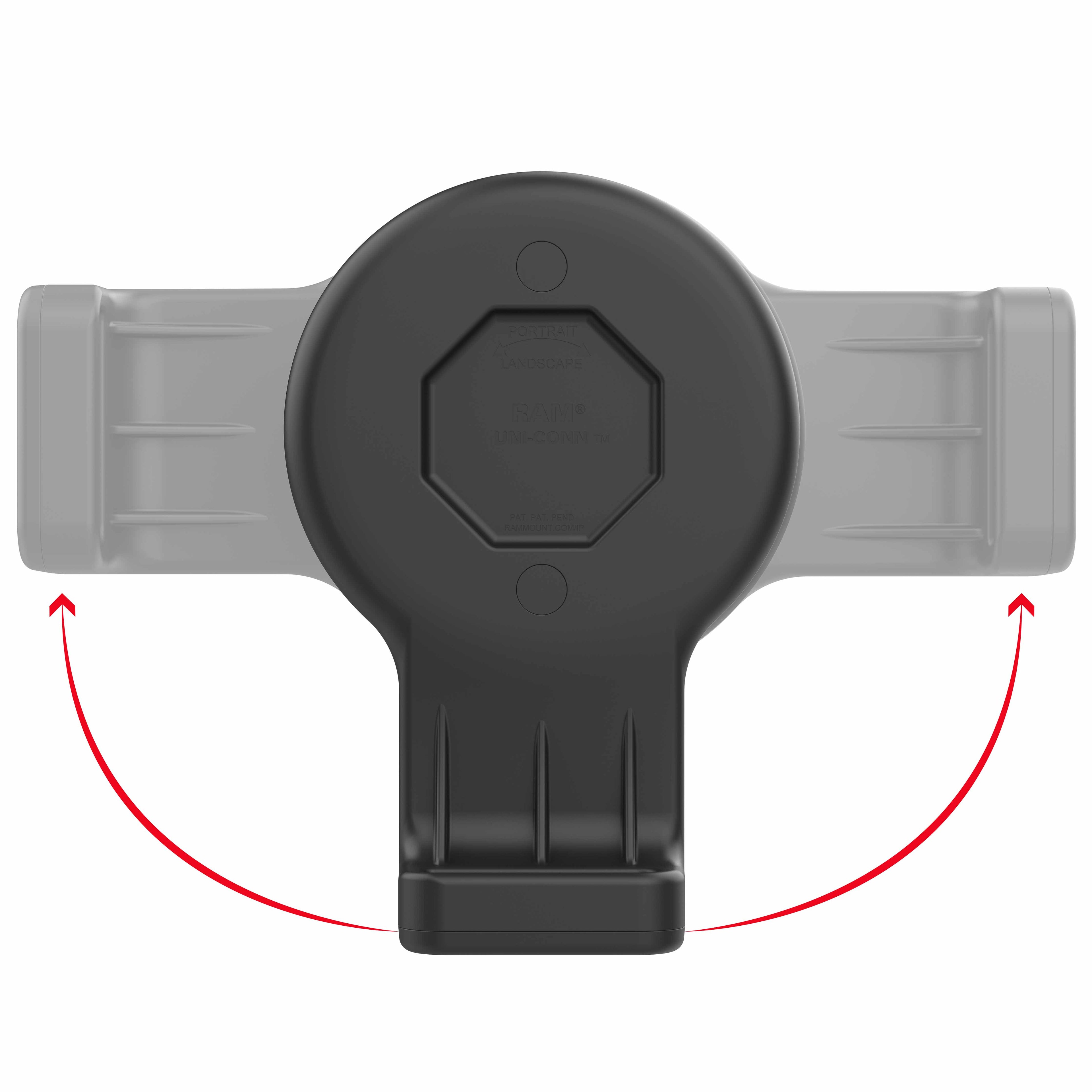 GDS® Uni-Conn™ Wand Dock met Magnetische Ontvanger & PoE - RAM Mounts RAM-GDS-DOCK-W3-POE afbeelding 4