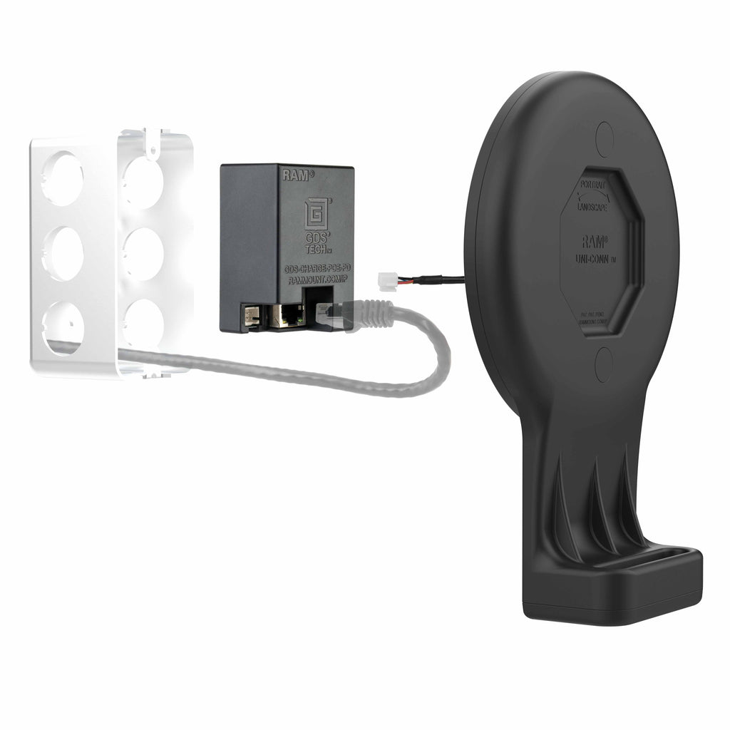 GDS® Uni-Conn™ Wand Dock met Magnetische Ontvanger & PoE - RAM Mounts RAM-GDS-DOCK-W3-POE afbeelding 5