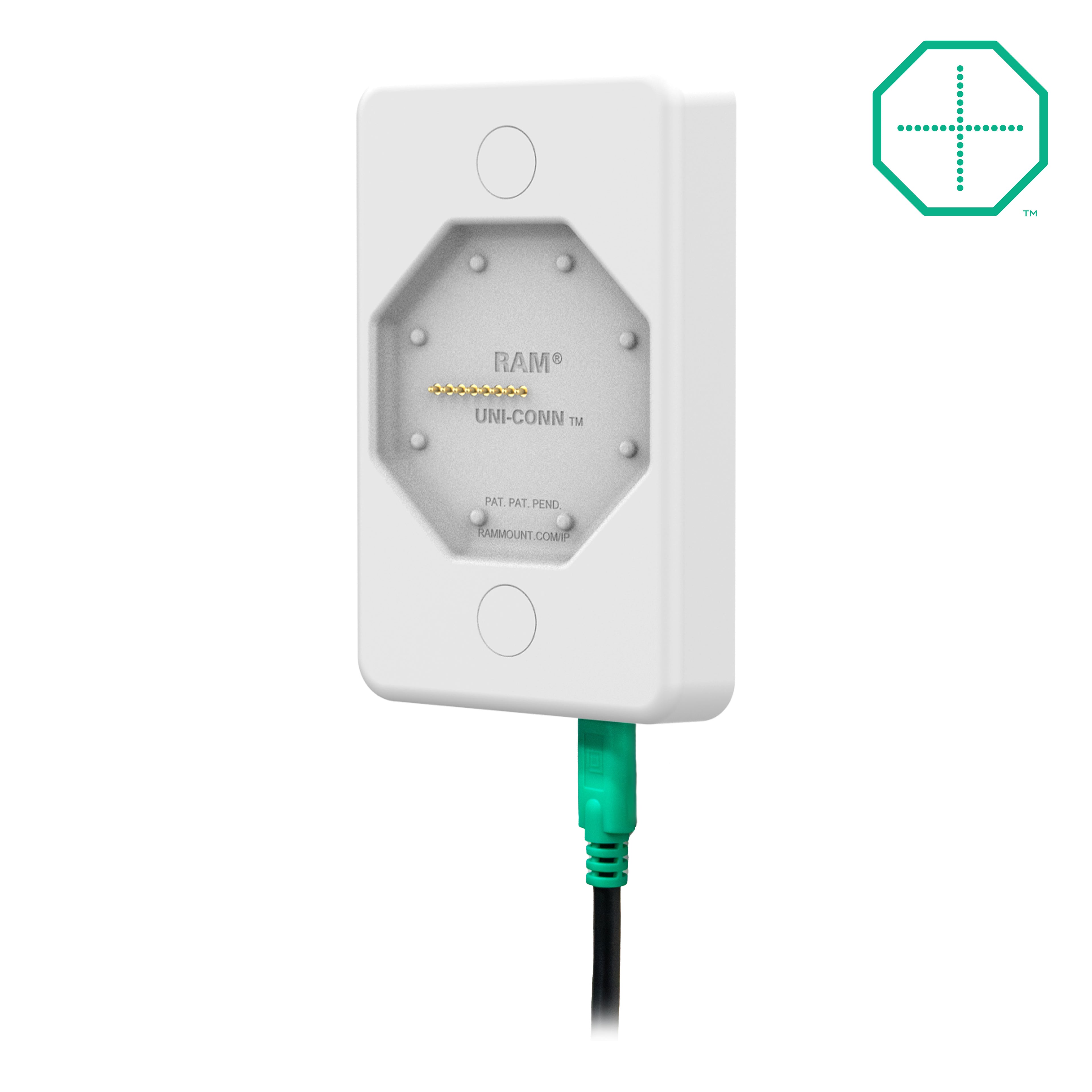 GDS® Uni-Conn™ Wanddock met oplaadfunctie via USB-C - Grijs - RAM Mounts RAM-GDS-DOCK-W4-CU-GRY afbeelding 1