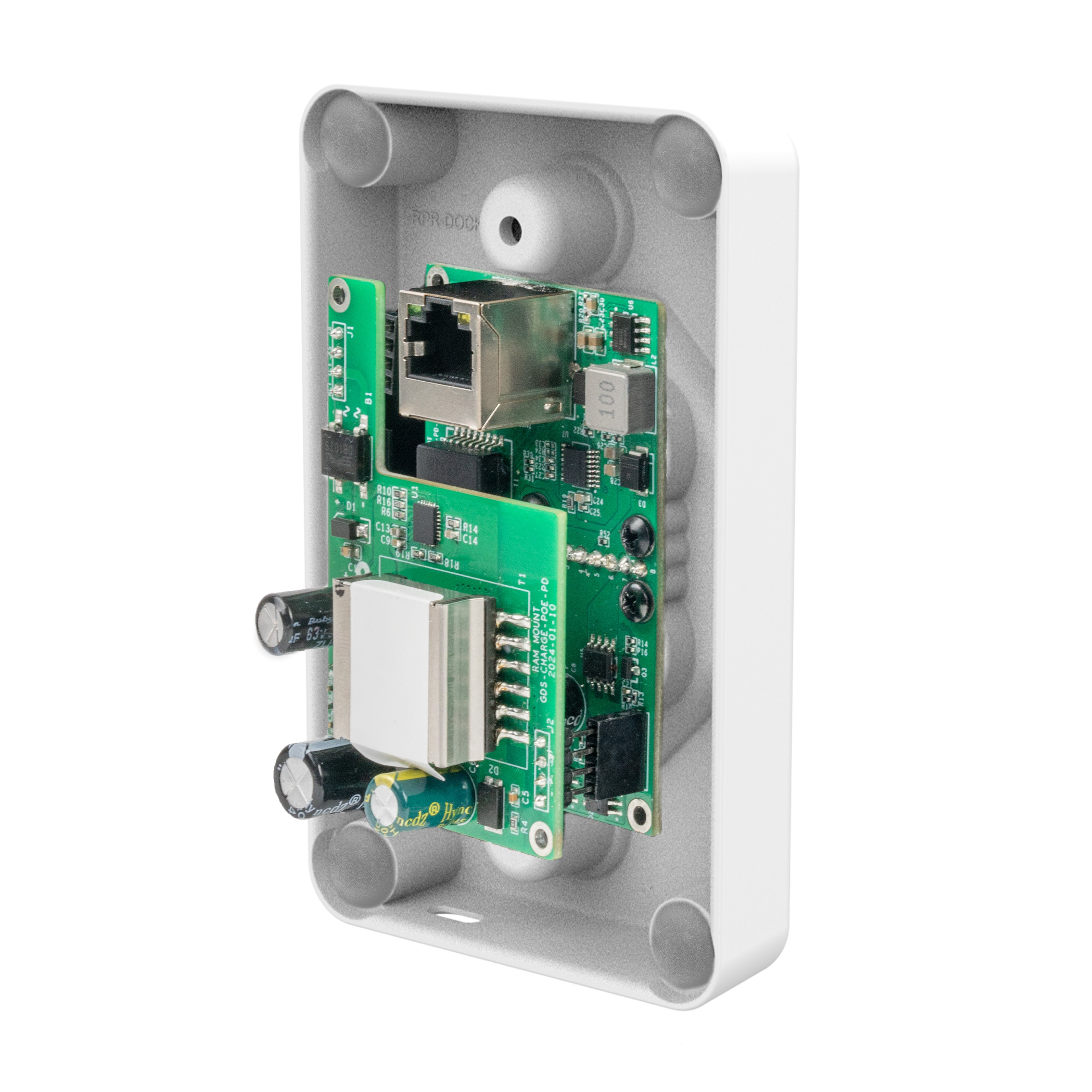 GDS® Uni-Conn™ Gevoede wanddock met PoE - Grijs - RAM Mounts RAM-GDS-DOCK-W4-POEU-GRY afbeelding 3