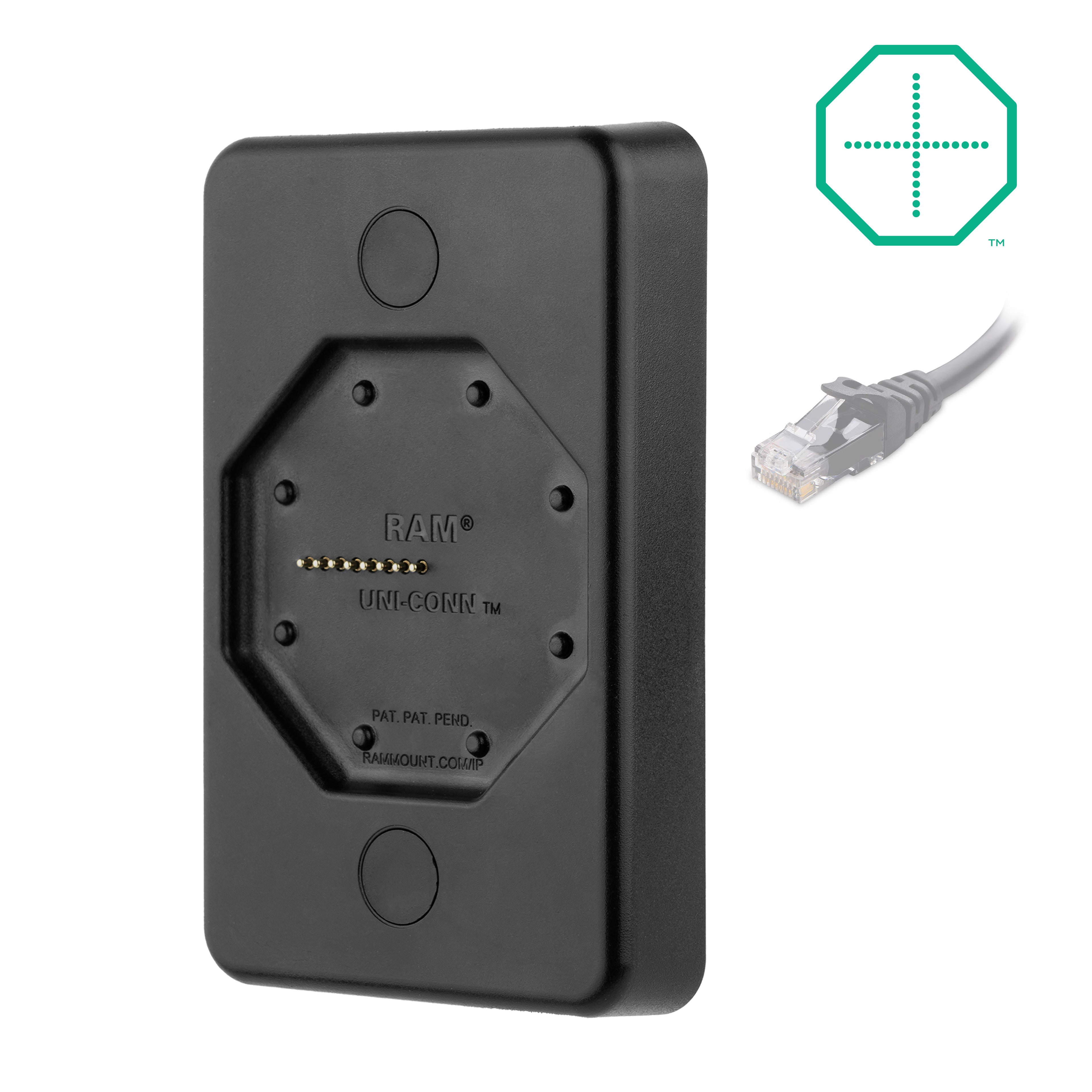 GDS® Uni-Conn™ Gevoede wanddock met PoE - RAM Mounts RAM-GDS-DOCK-W4-POEU afbeelding 1