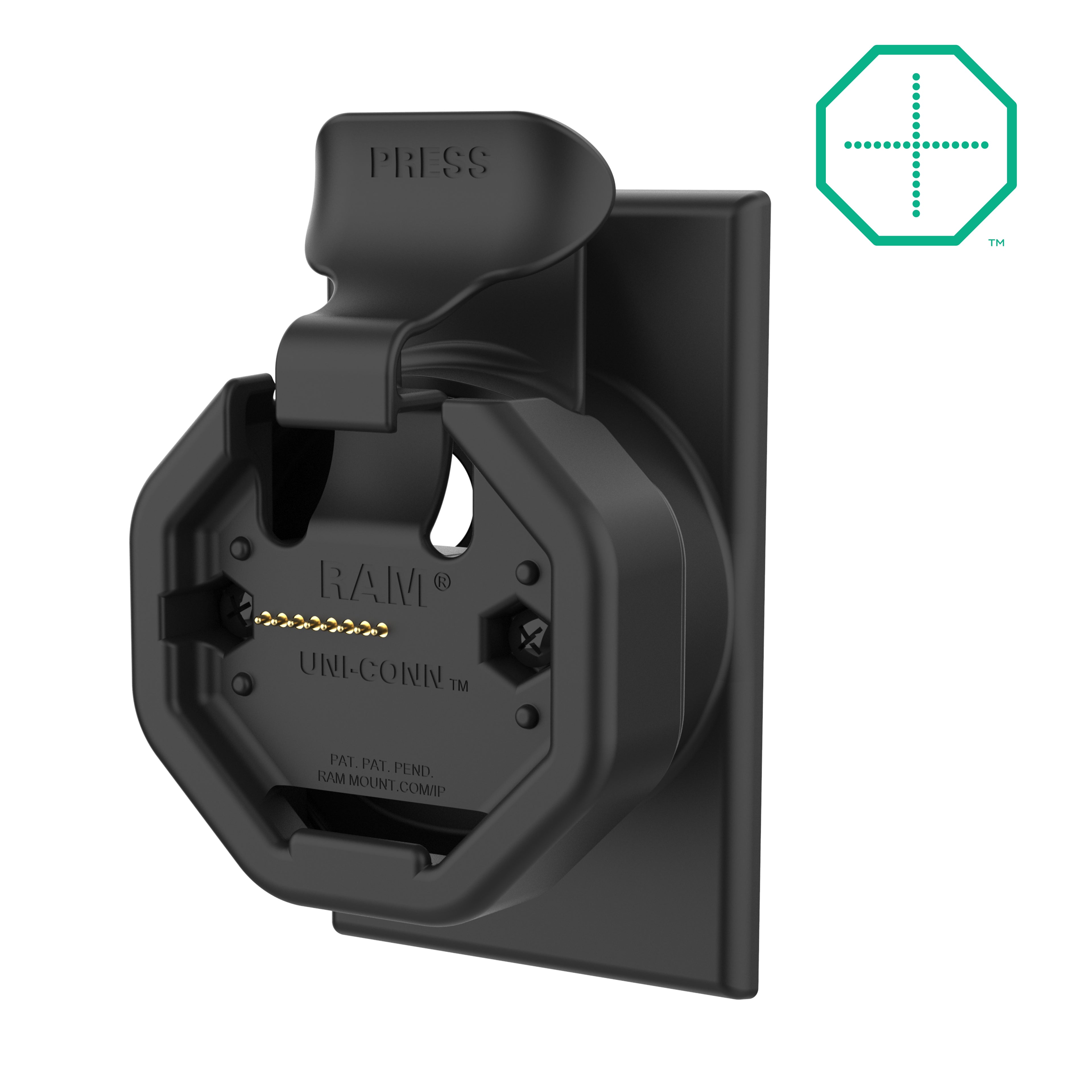 GDS uni conn gegroepeerd ingebouwd wanddock met PoE - RAM Mounts RAM-GDS-DOCK-W5-U3-POEU