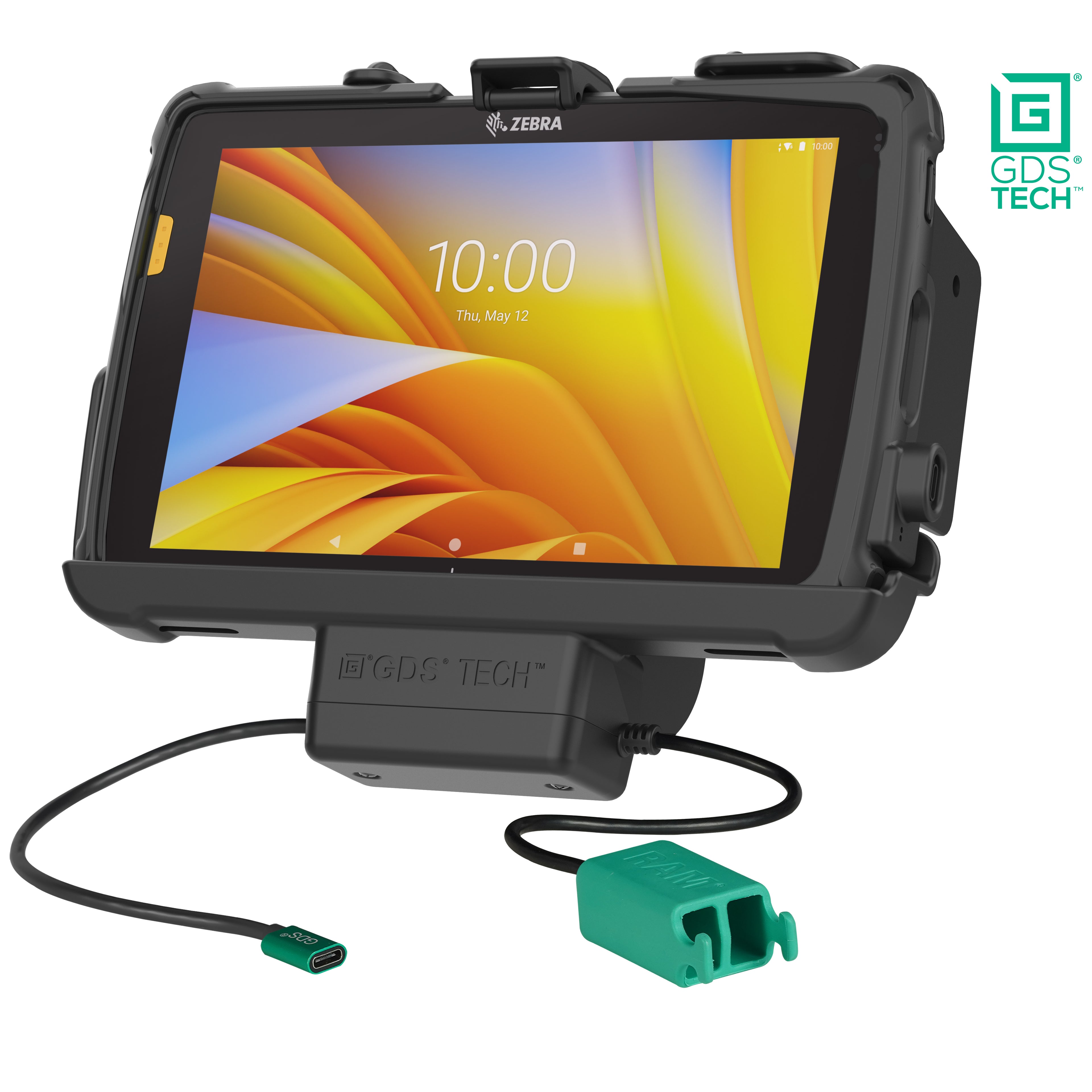 GDS met oplaadfunctie dubbele USB oplaadstation voor zebra ET1016 cm 4 x 2032 cm 8 met intelliskin - RAM Mounts RAM-GDS-DOCK-ZE20PD2U