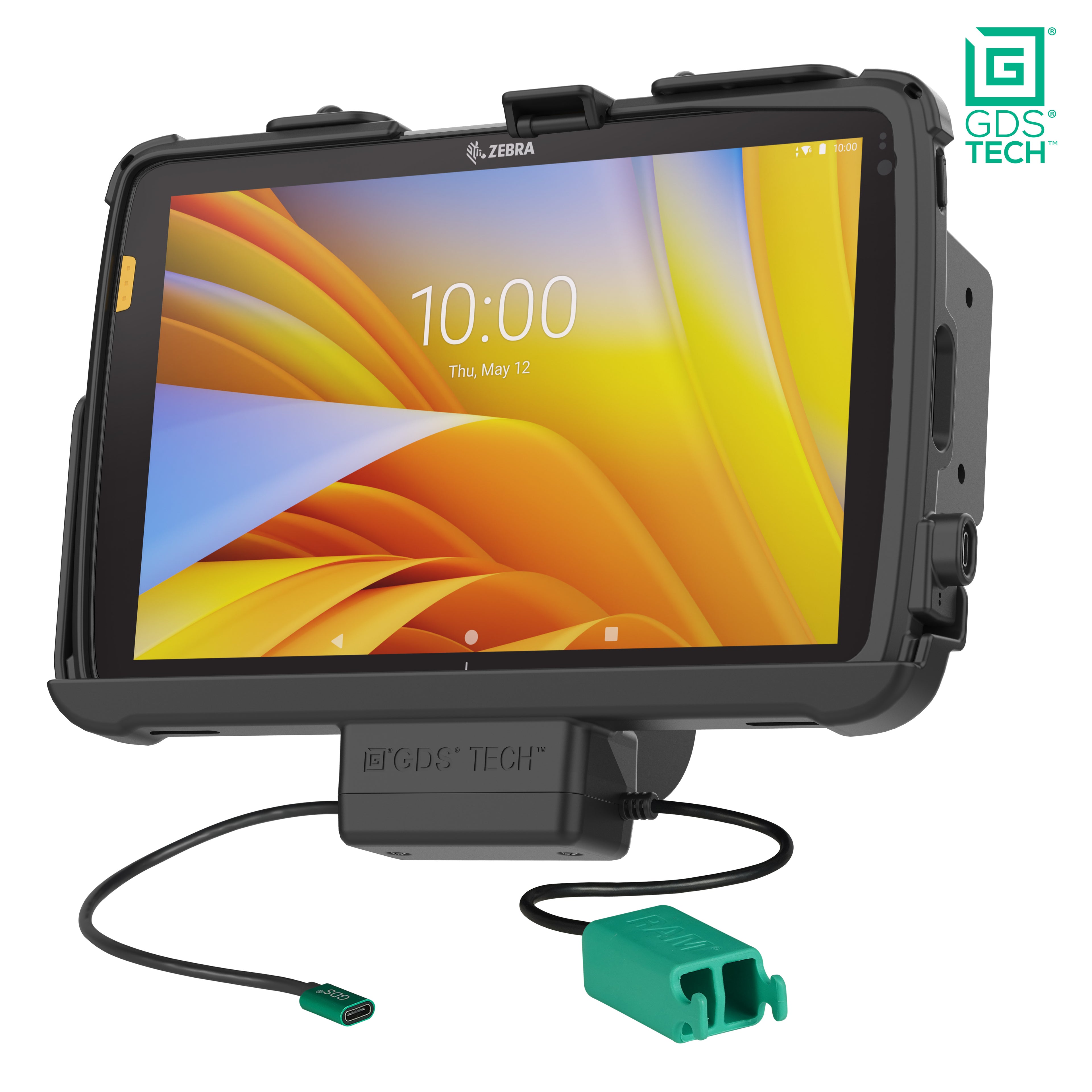 GDS dock met oplaadfunctie en dubbele USB voor zebra ET1016 cm 4 x 2540 cm 10 met intelliskin - RAM Mounts RAM-GDS-DOCK-ZE21PD2U