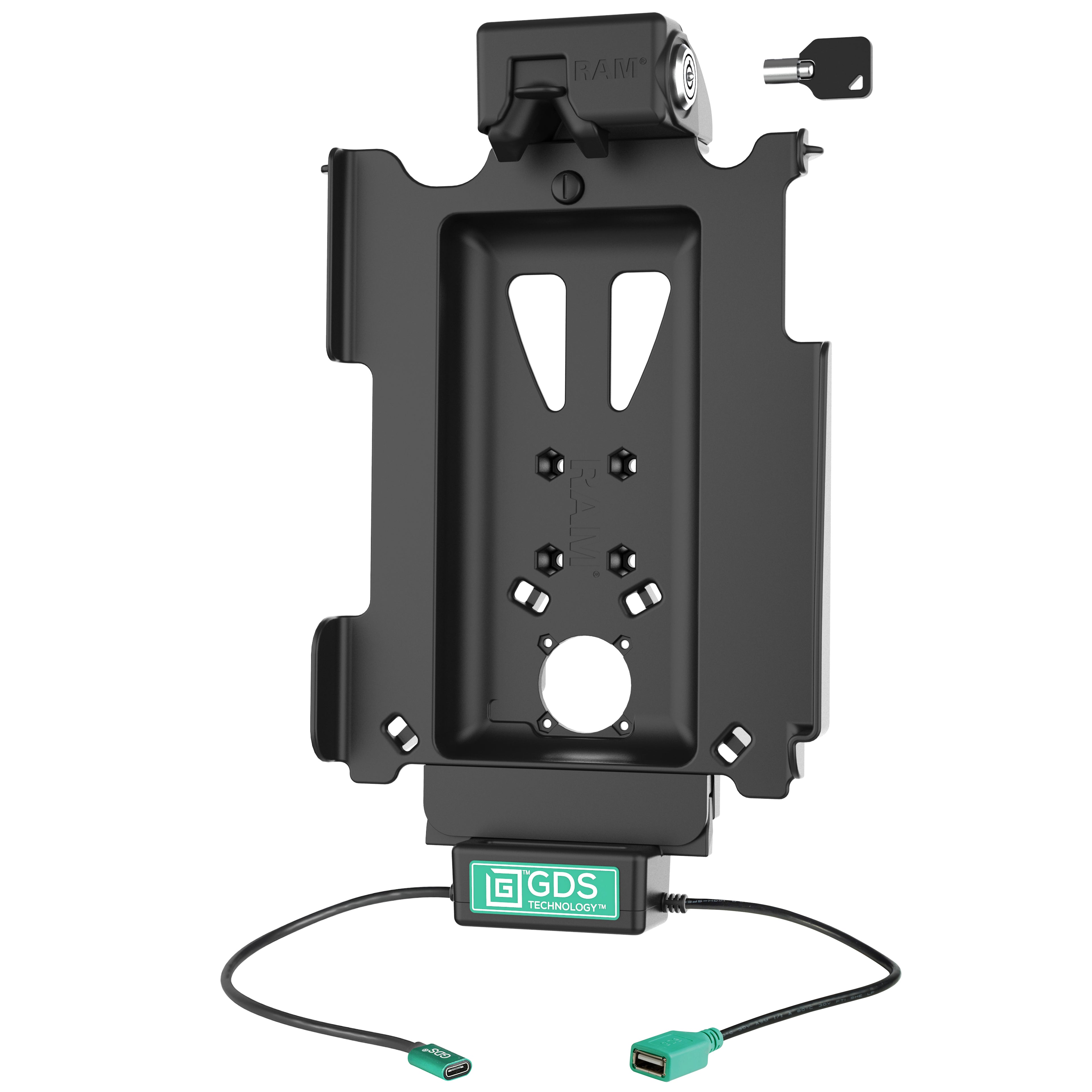 Vergrendelde GDS® Tough-Dock™ Enkele USB-A voor iPad 10 & 11, Pro 11 & Air 11 - RAM Mounts RAM-GDS-DOCKL-AP32CDU afbeelding 2