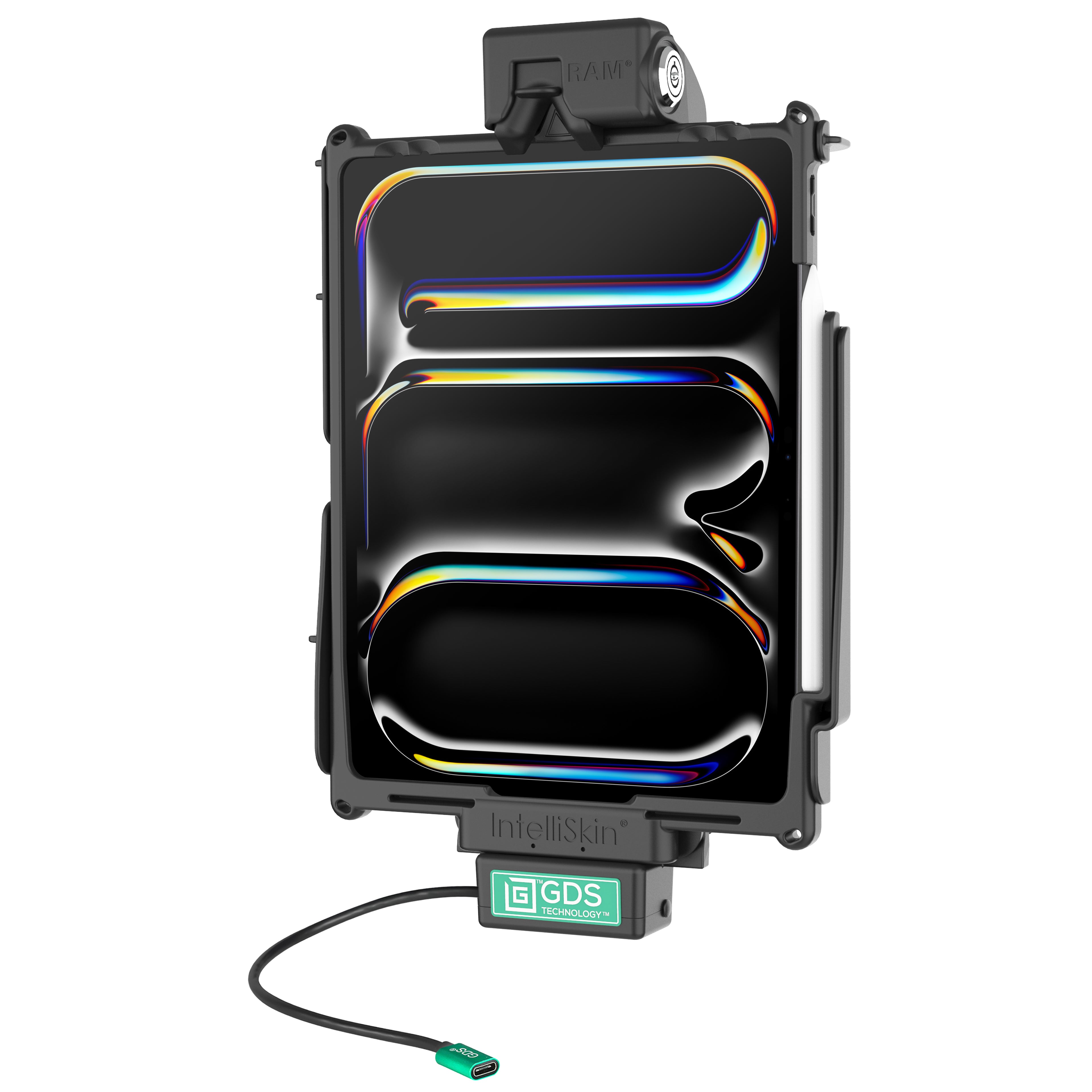 Locking GDS® Tough-Dock™ voor iPad Pro 12.9 3rd - 6th, Pro 13 & Air 13 - RAM Mounts RAM-GDS-DOCKL-AP37CPU afbeelding 1