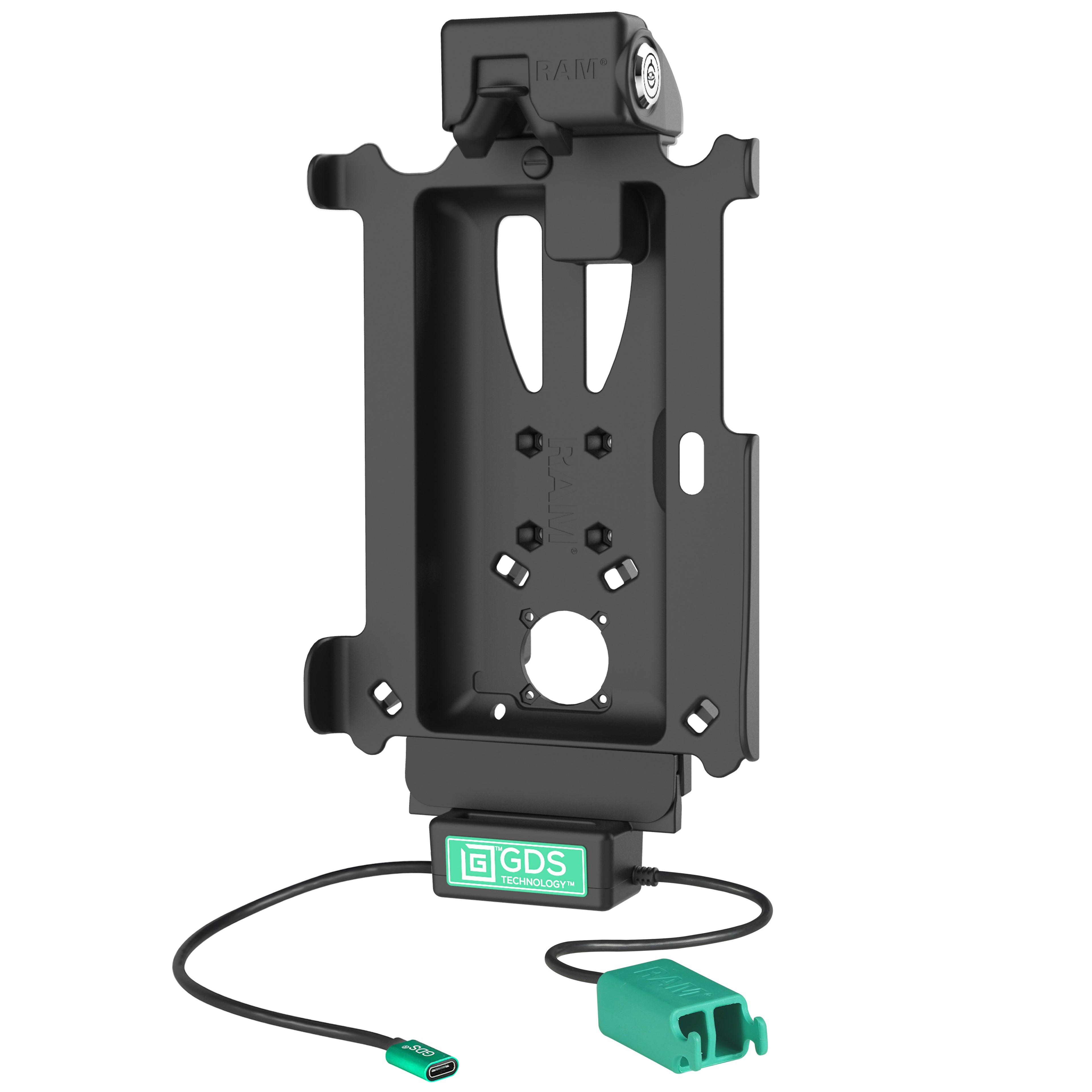 Vergrendelende GDS® Tough-Dock™ + Dubbele USB-A voor Tab Active5 Pro & 4 Pro - RAM Mounts RAM-GDS-DOCKL-SAM54NCD2U afbeelding 2