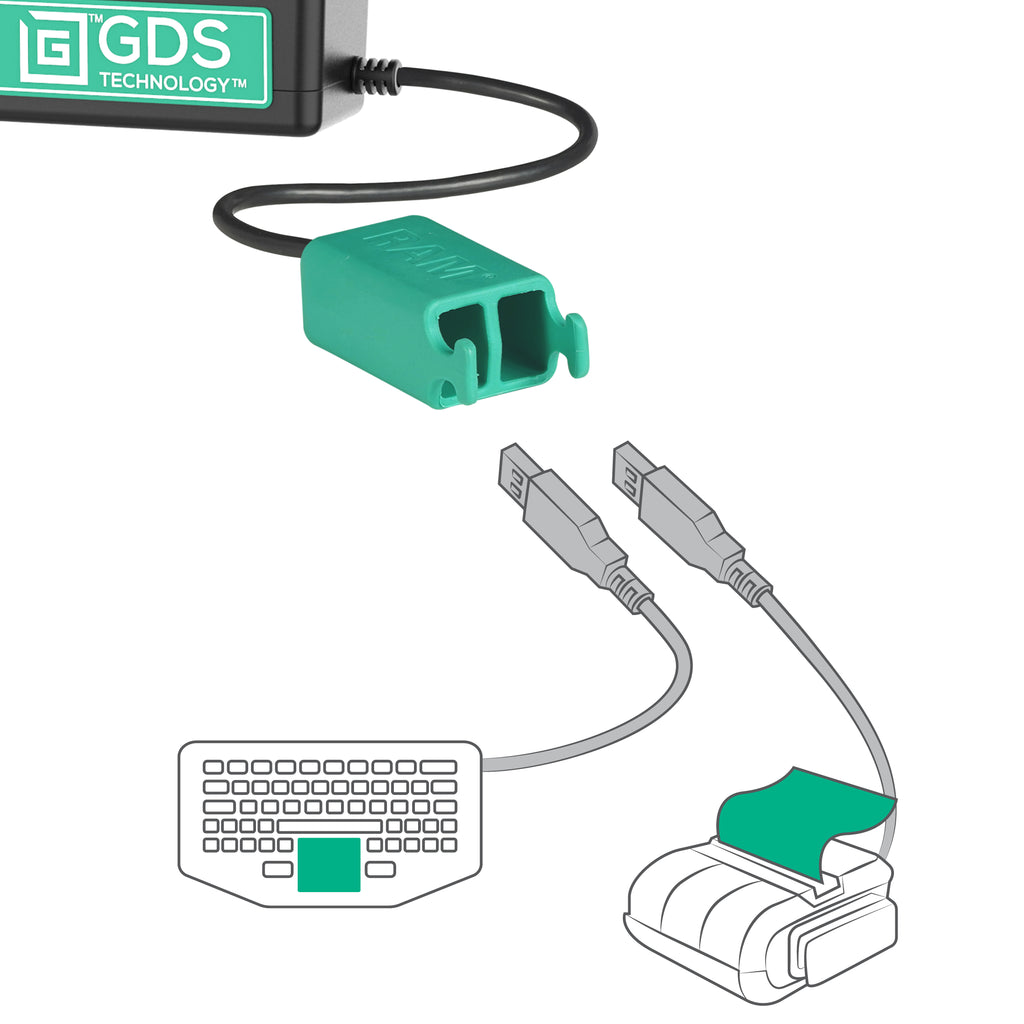 Vergrendelende GDS® Tough-Dock™ + Dubbele USB-A voor Tab Active5 Pro & 4 Pro - RAM Mounts RAM-GDS-DOCKL-SAM54NCD2U afbeelding 6