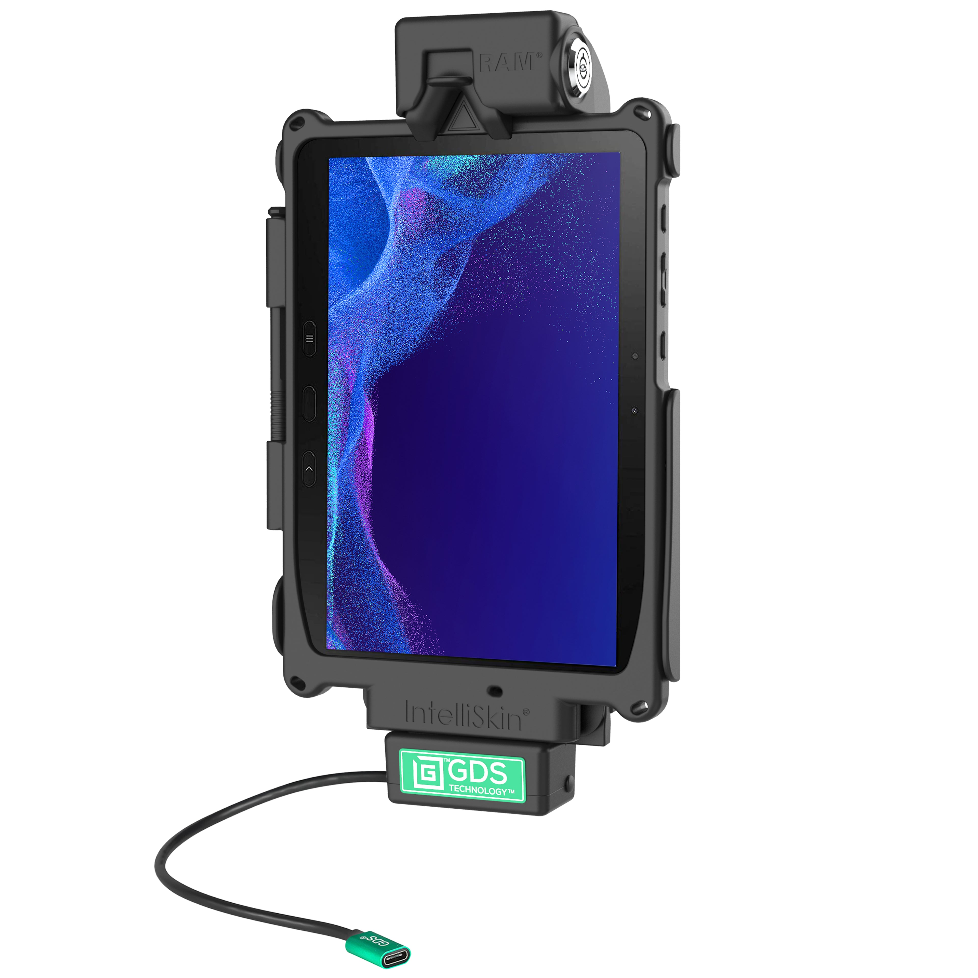 Vergrendelde GDS® Tough-Dock™ voor Samsung Tab Active5 Pro & 4 Pro - RAM Mounts RAM-GDS-DOCKL-SAM54NCPU afbeelding 1