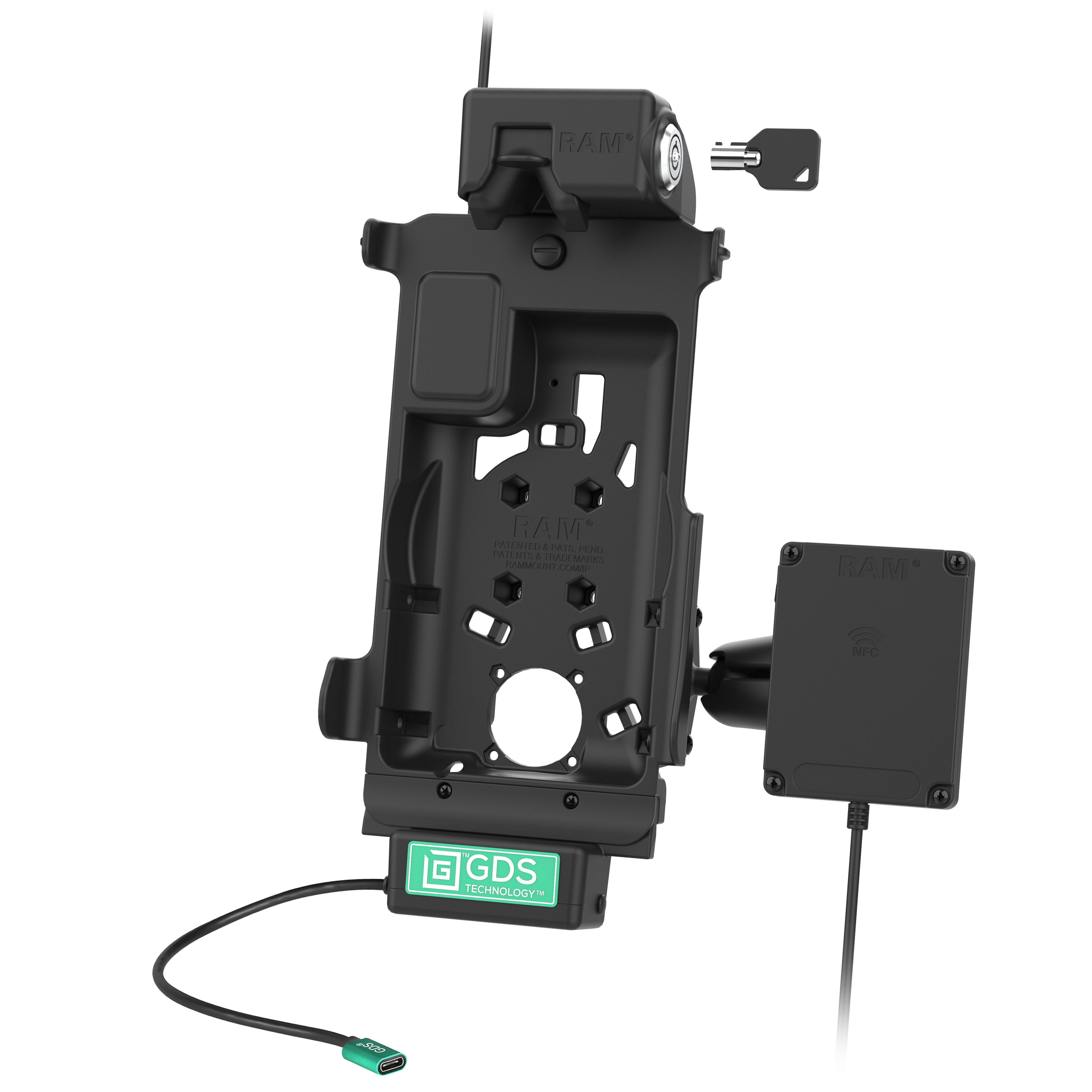 Locking GDS® Tough-Dock™ voor Tab Active5 & 3 met NFC Extender - RAM Mounts RAM-GDS-DOCKL-SAM62CP-NFCU afbeelding 2