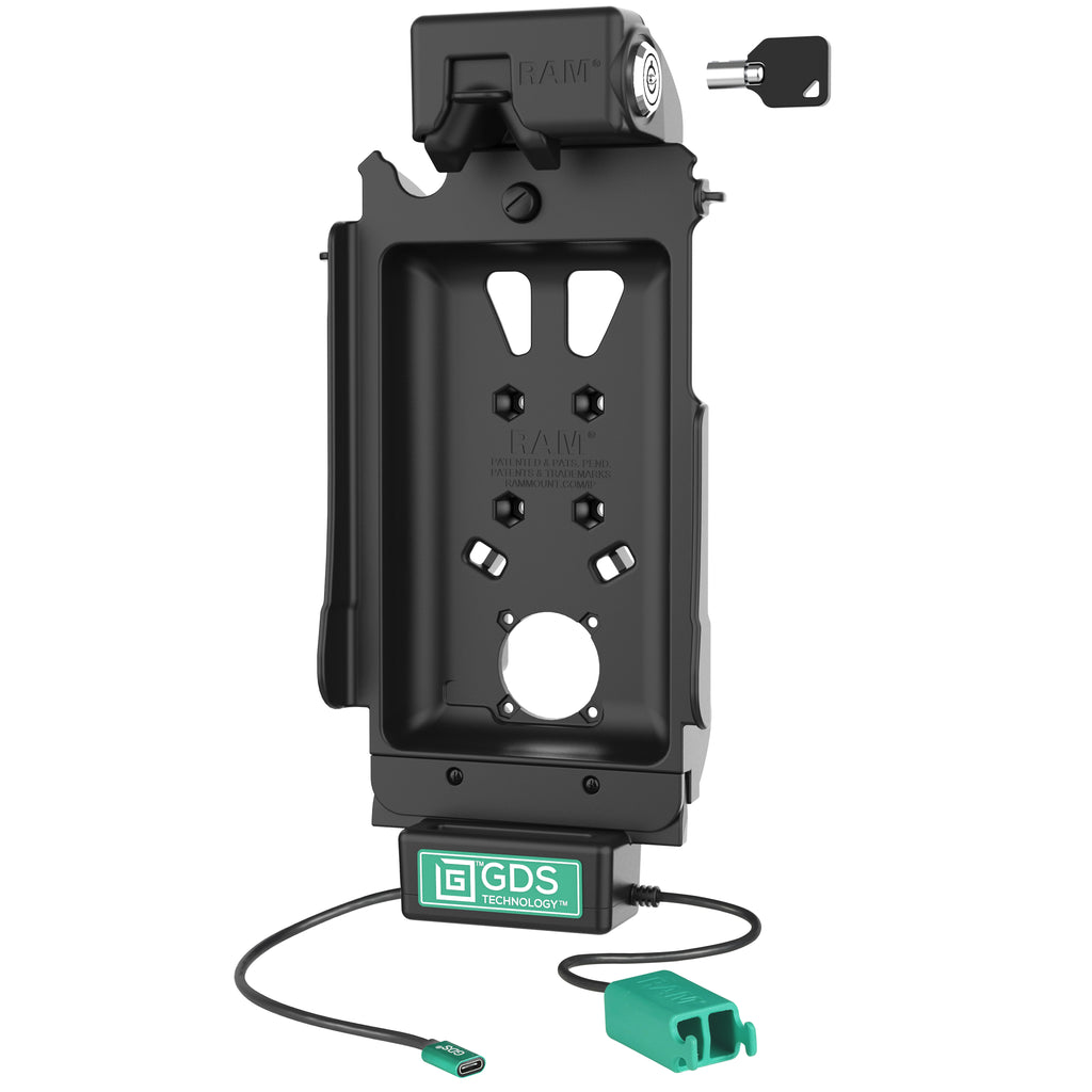 Vergrendelbare GDS® Tough-Dock™ + Dubbele USB-A voor Samsung Tab A11+ & Tab A9+ - RAM Mounts RAM-GDS-DOCKL-SAM80CD2U afbeelding 2