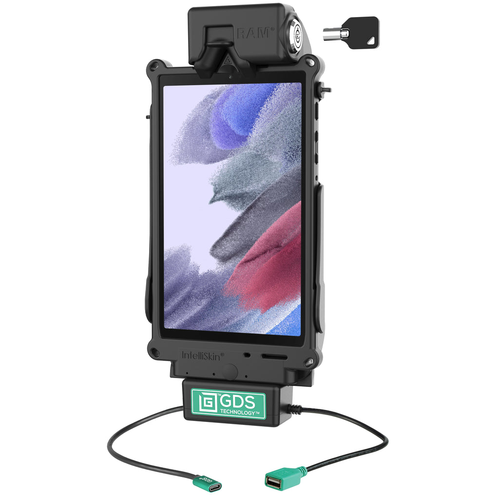 Vergrendelbare GDS® Tough-Dock™ + Enkele USB-A voor Samsung Tab A11+ & Tab A9+ - RAM Mounts RAM-GDS-DOCKL-SAM80CDU afbeelding 1