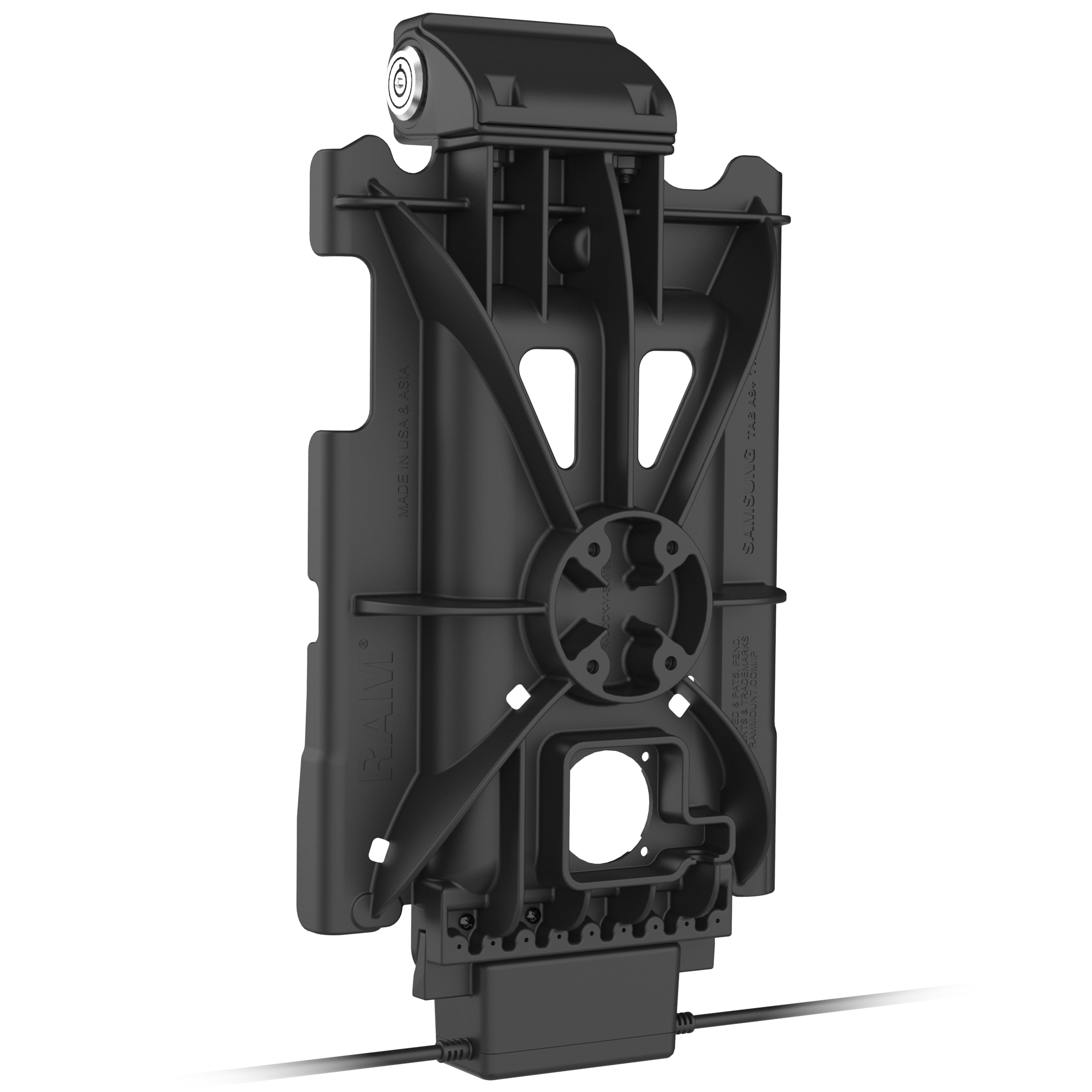 Vergrendelbare GDS® Tough-Dock™ + Enkele USB-A voor Samsung Tab A11+ & Tab A9+ - RAM Mounts RAM-GDS-DOCKL-SAM88CDU afbeelding 3